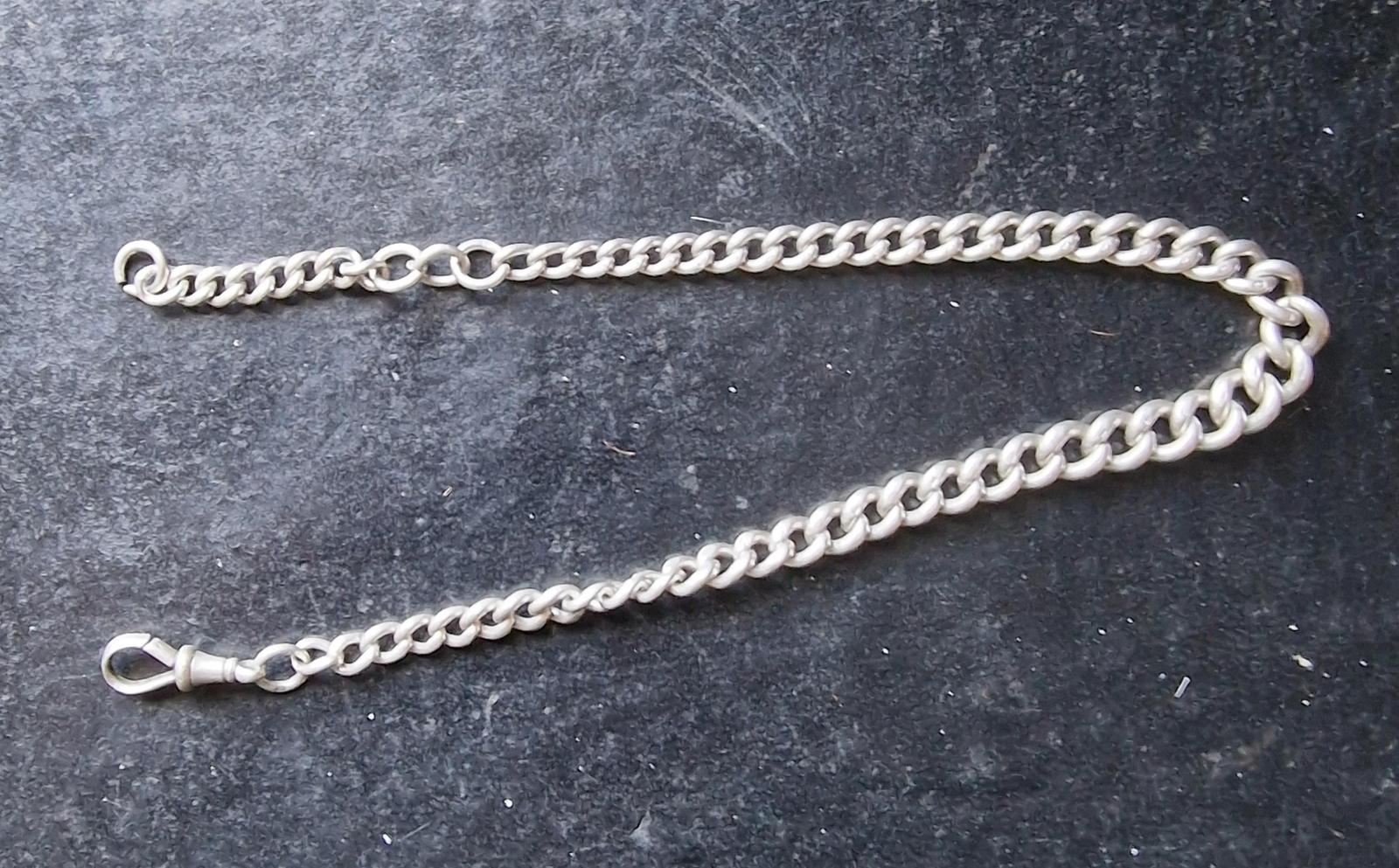 Silver Pocket Watch Chain (1 of 2)
