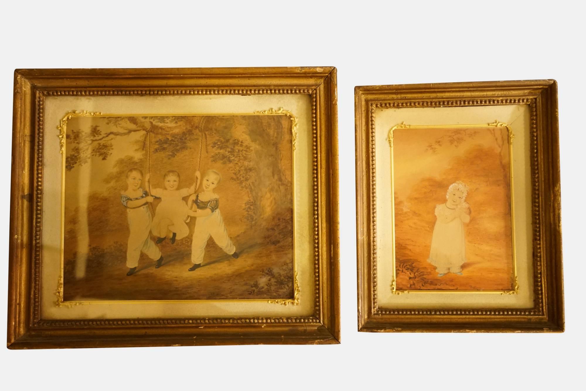 A Pair of Watercolours C1825 (1 of 1)