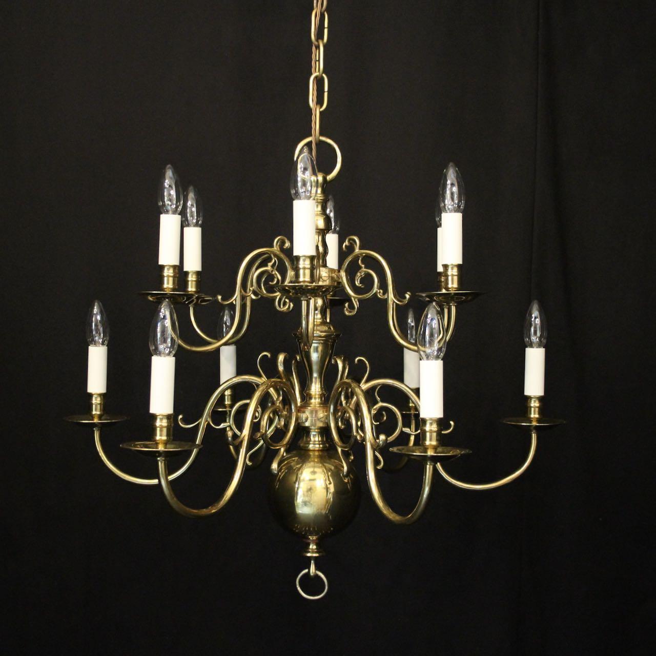 English Brass 12 Light Antique Chandelier (1 of 10) English Brass 12 Light Antique Chandelier (1 of 10)