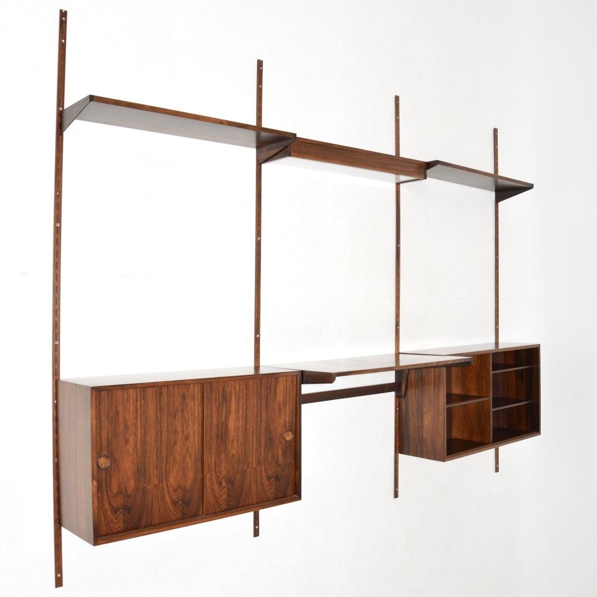 Danish Vintage Rosewood Wall Mounting Shelving System by Kai Kristiansen (1 of 17)