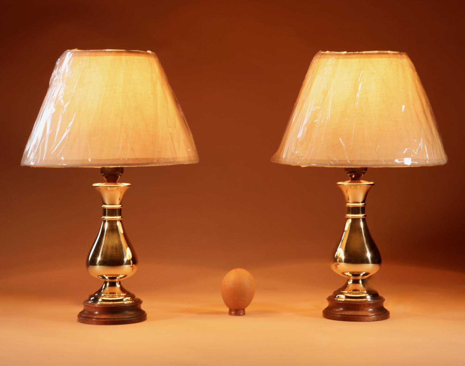 A Pair of Small Arts And Crafts Brass Aesthetic Movement Table Lamps (1 of 3)