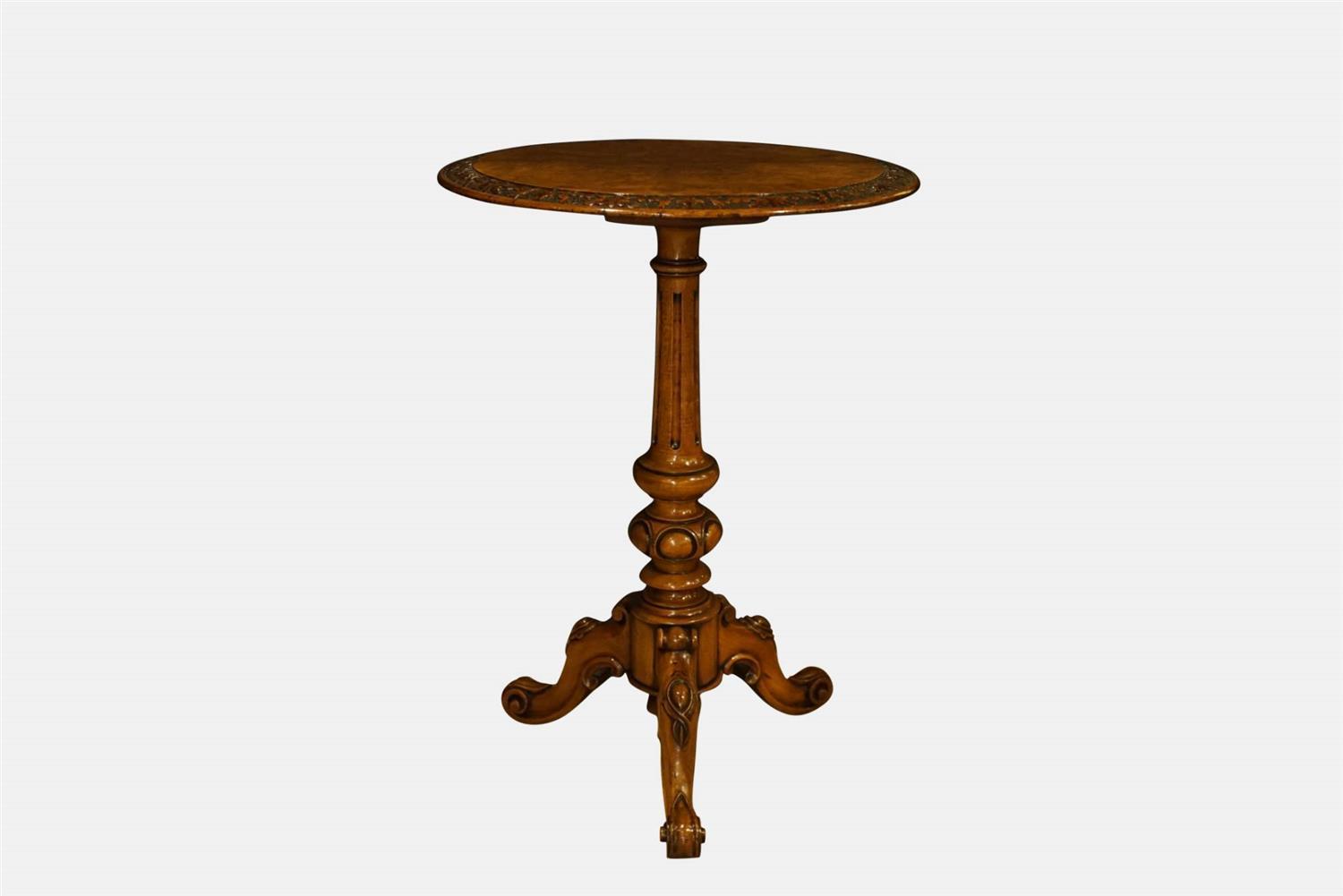 Victorian Burr Walnut Occasional Table (1 of 1) Victorian Burr Walnut Occasional Table (1 of 1)