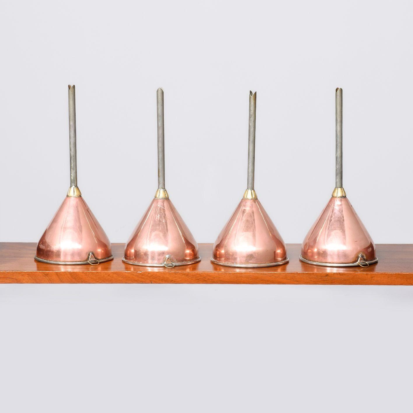 Set of 4 Copper Whiskey Funnels (1 of 7)
