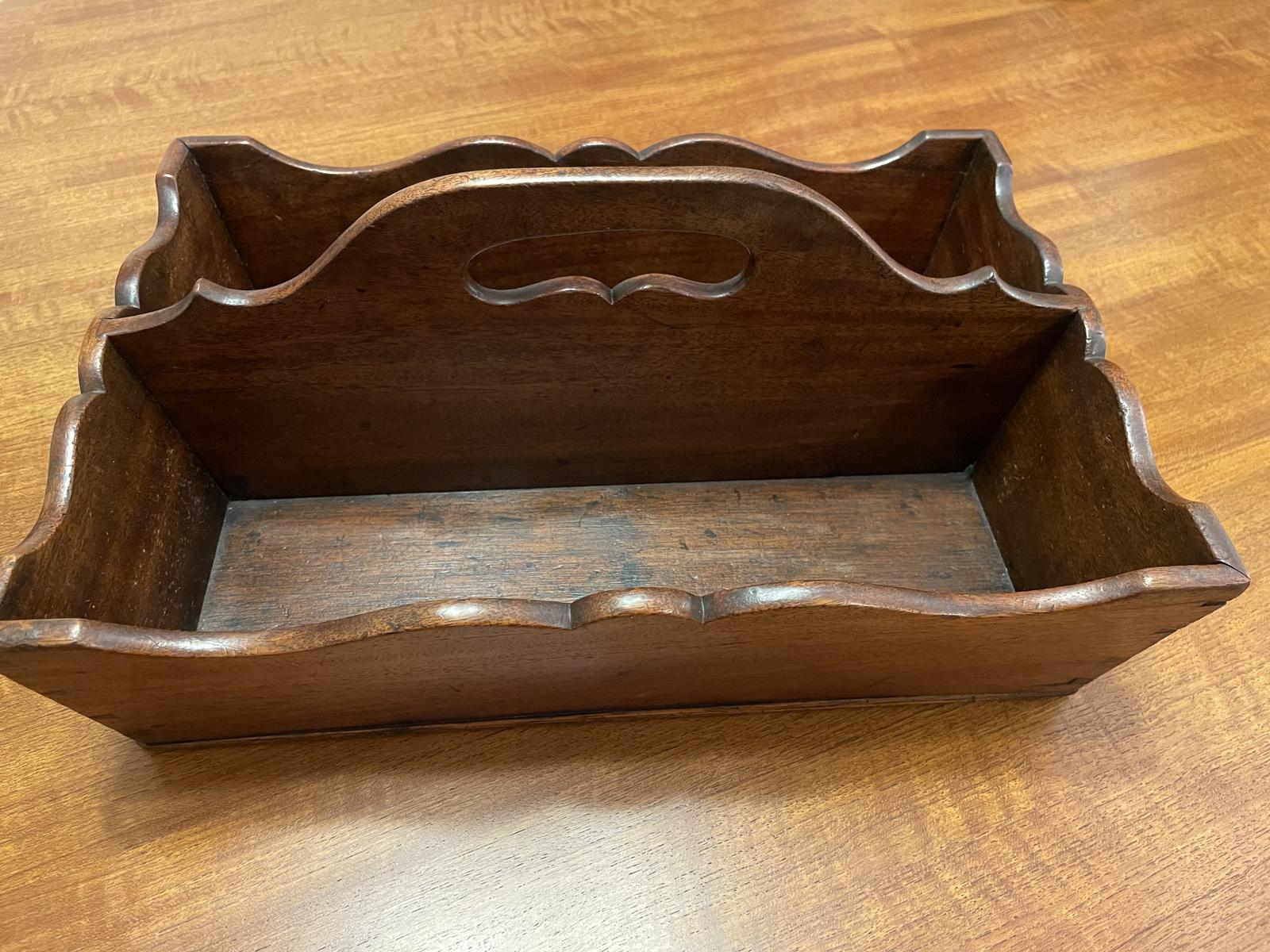 19th Century Mahogany Cutlery Tray (1 of 11)
