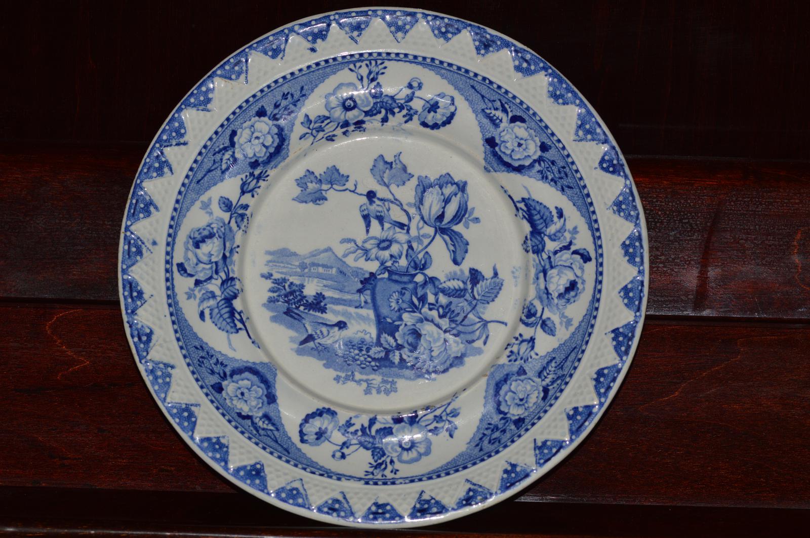 Ridgway India Vase Sauce Tureen Stand. - Early 19th Century - Blue & White (1 of 6)