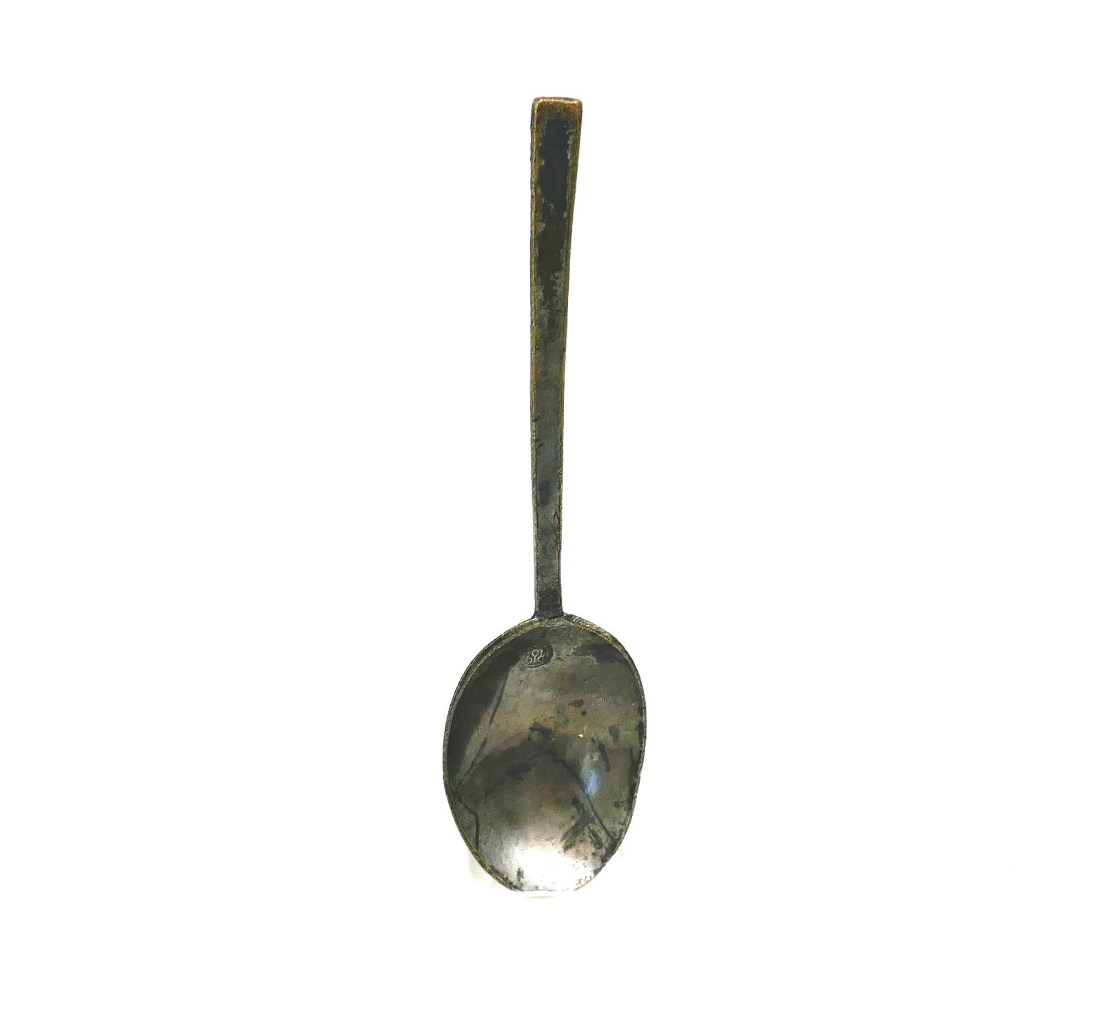 Antique Early Metalware 17thc Puritan Latten Single Spoon With Makers Mark Three Spoons (1 of 5) Antique Early Metalware 17thc Puritan Latten Single Spoon With Makers Mark Three Spoons (1 of 5)