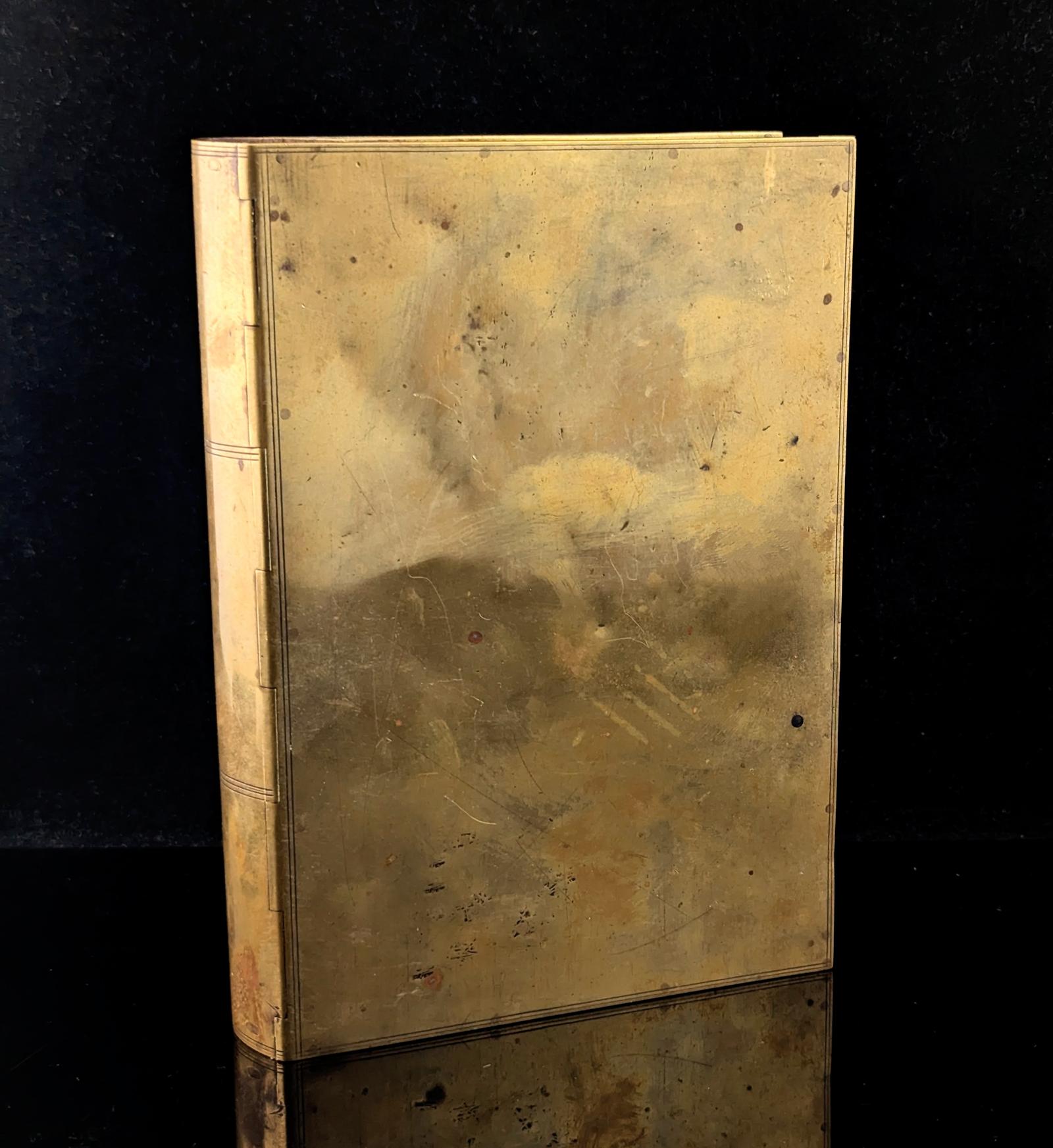 Antique Brass Book Shaped Box (1 of 9)