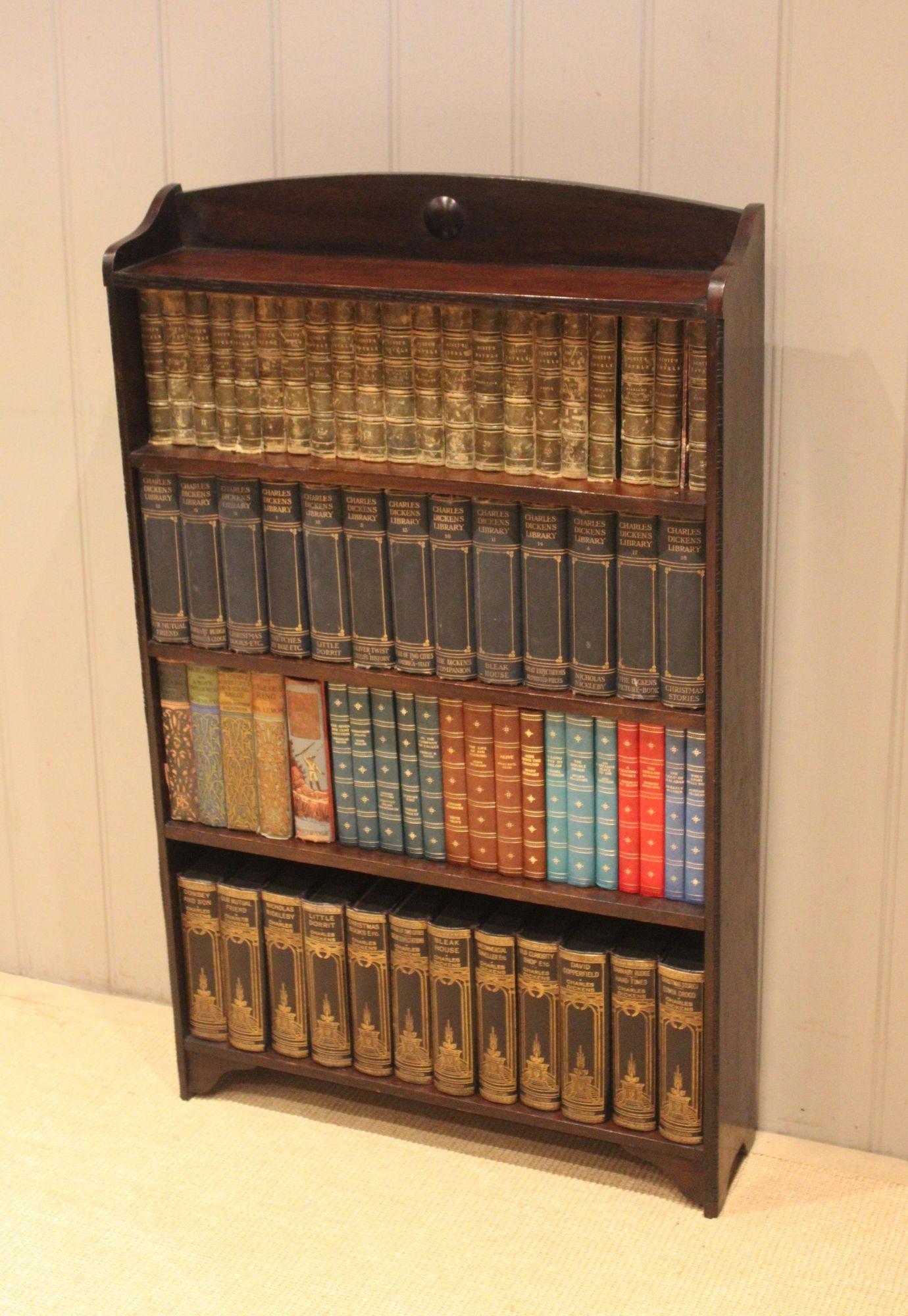 Oak Open Bookcase with Beaded Edge (1 of 12) Oak Open Bookcase with Beaded Edge (1 of 12)