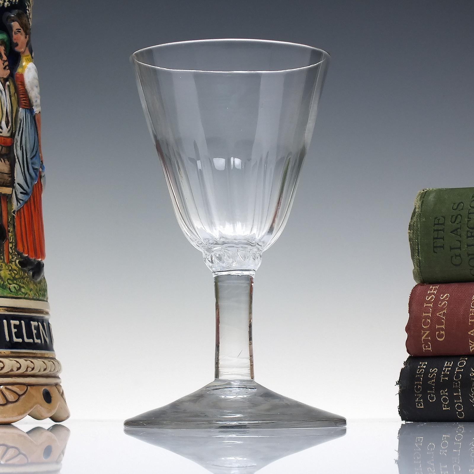Rare 18th Century Balustroid Wine Glass Bowl c.1750 (1 of 6) Rare 18th Century Balustroid Wine Glass Bowl c.1750 (1 of 6)