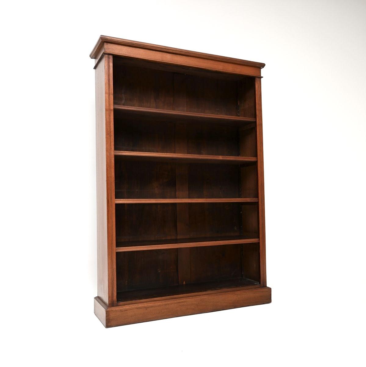Antique Victorian Walnut Open Bookcase (1 of 10) Antique Victorian Walnut Open Bookcase (1 of 10)