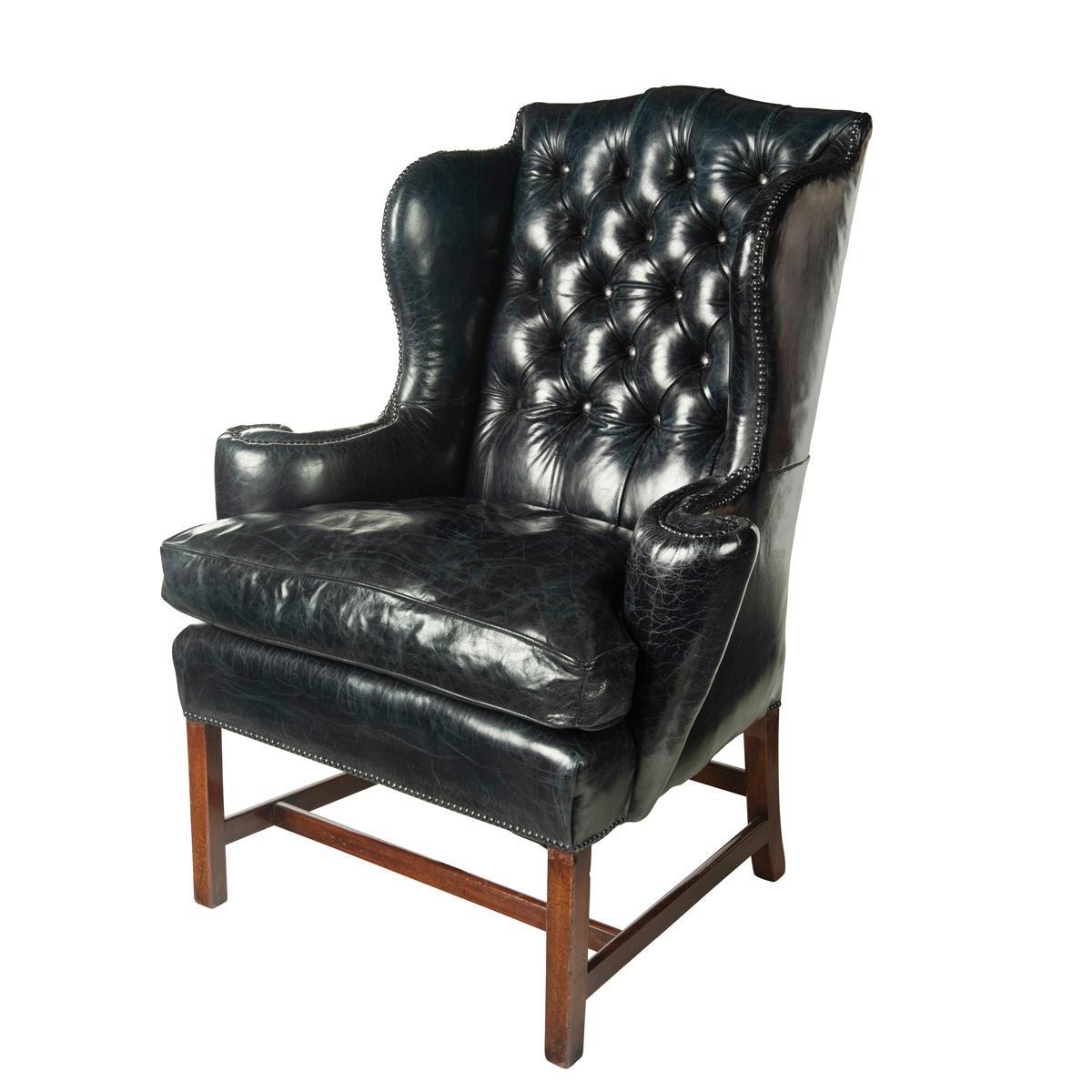 Generous George III Wing Armchair (1 of 4) Generous George III Wing Armchair (1 of 4)