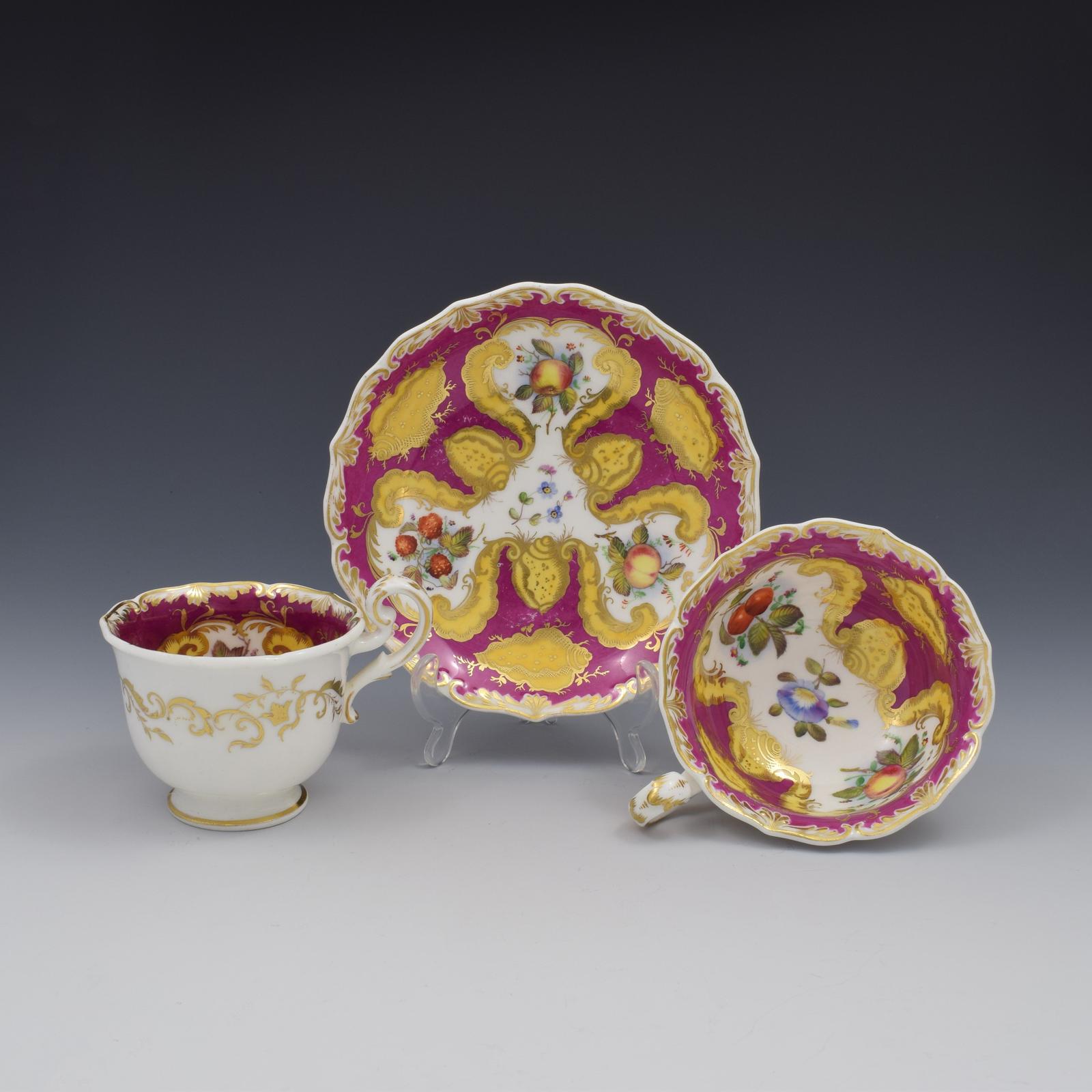 Fine Coalport Porcelain Tea & Coffee Cup & Saucer Trio 2/597 (1 of 13)