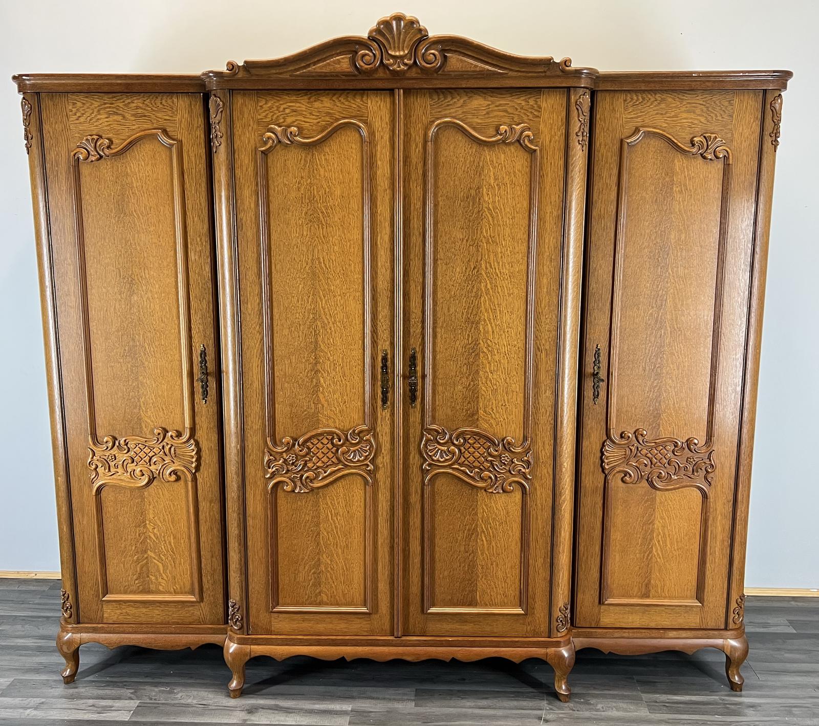 Wardrobe French Vintage 4 Door Armoire Retro Closet (1 of 11) Wardrobe French Vintage 4 Door Armoire Retro Closet (1 of 11)