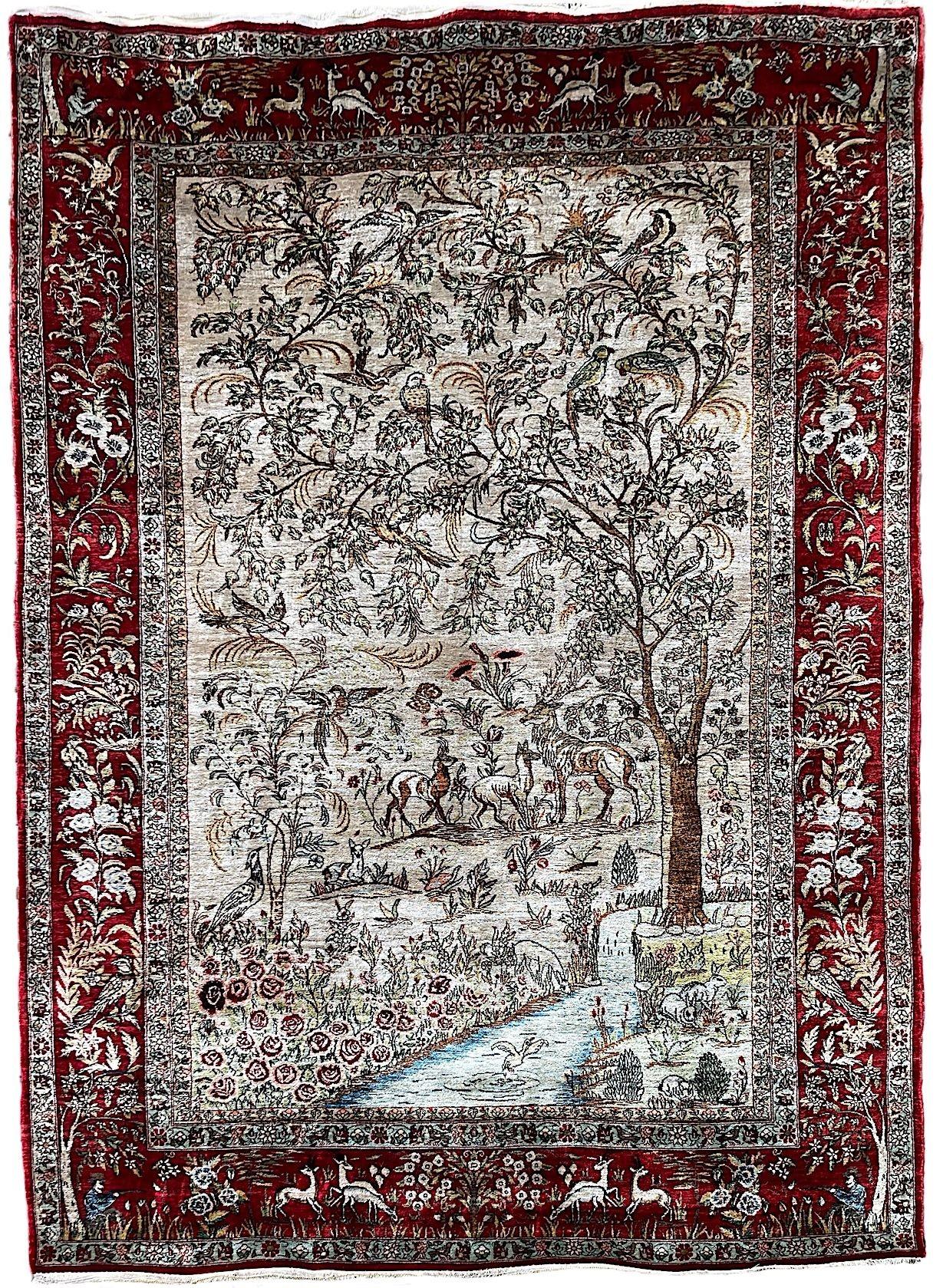 Vintage Silk Qum Rug (1 of 20)