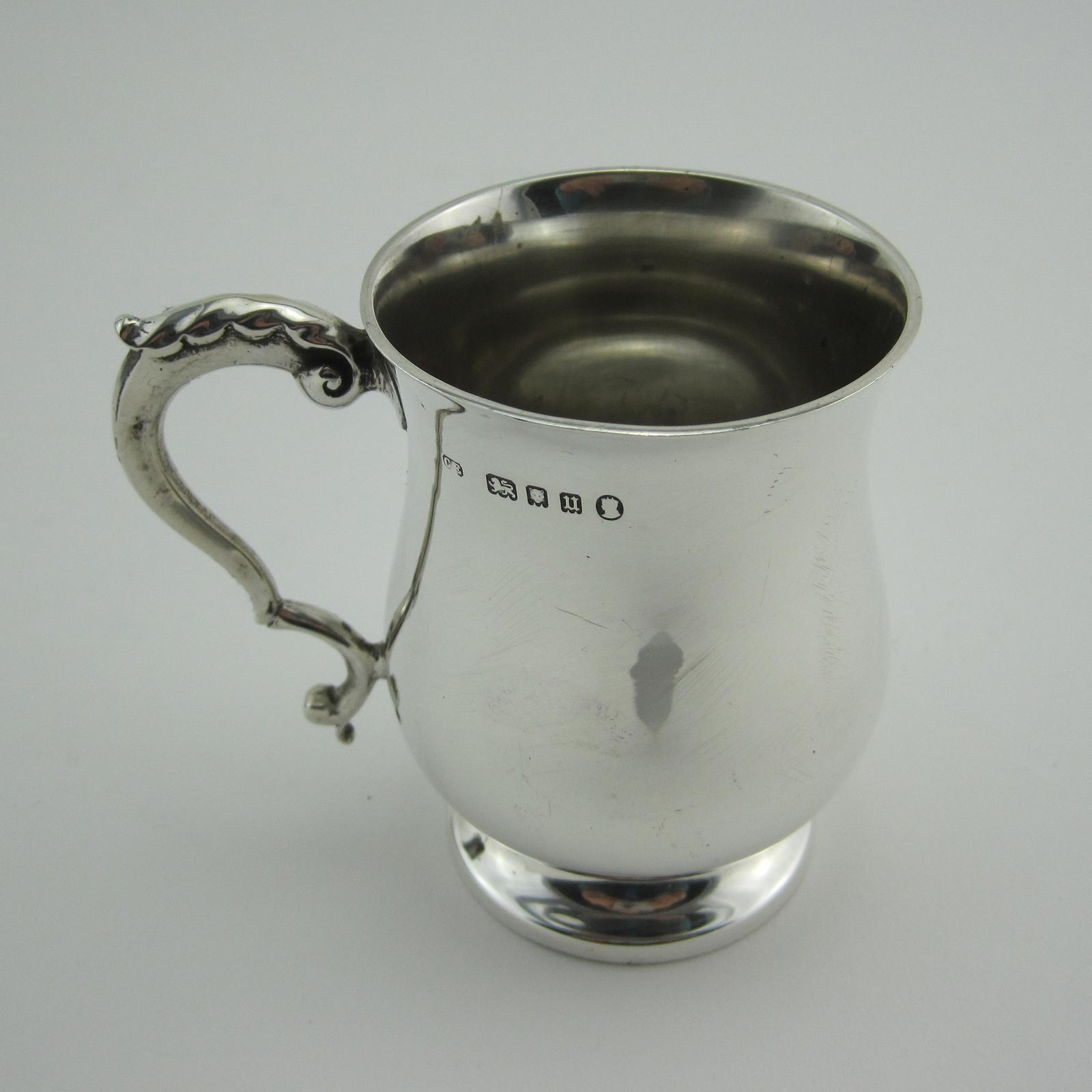 Georgian Style Silver Child’s Mug in Plain Baluster Form (1 of 4)