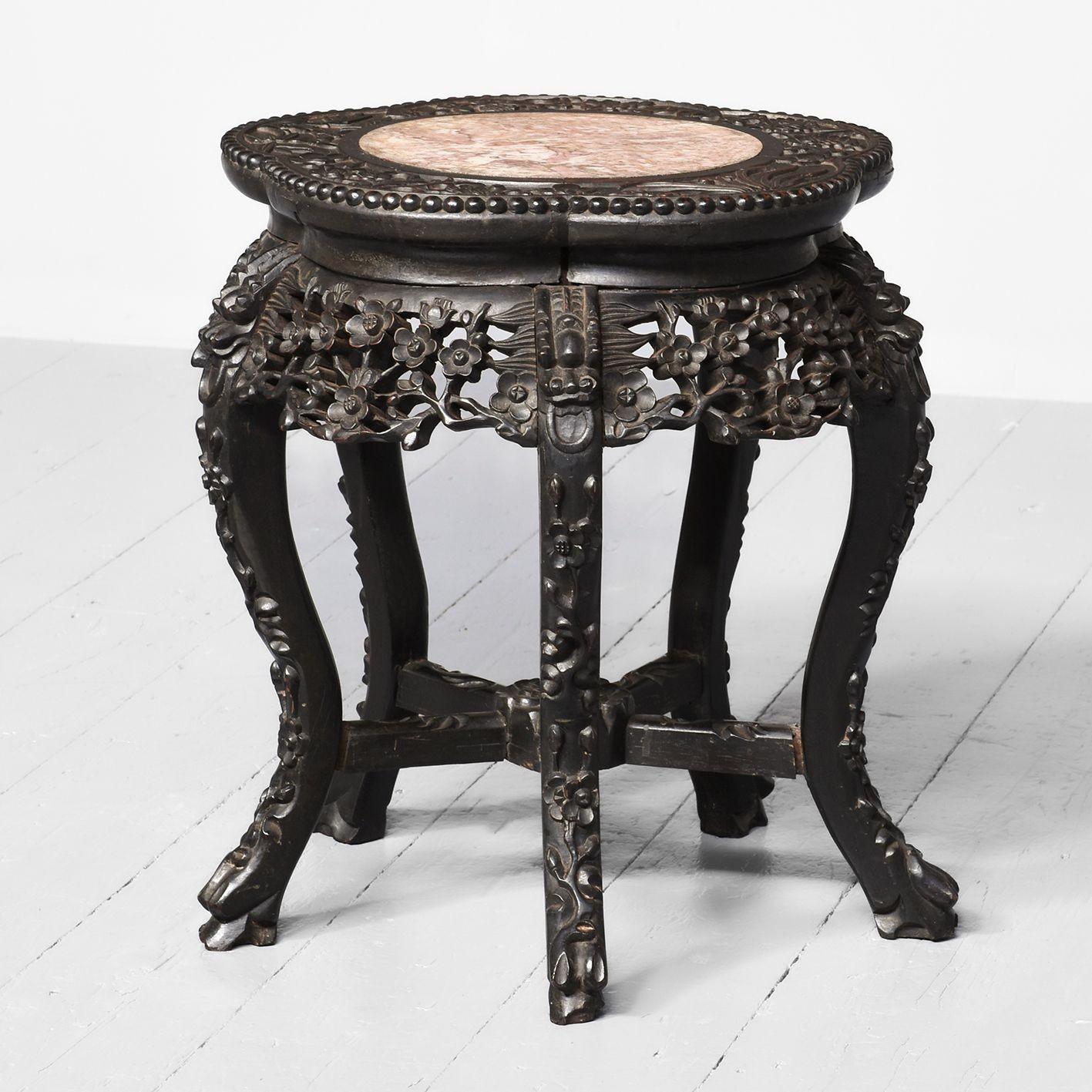 Chinese Petal Shaped Occasional Table (1 of 8)