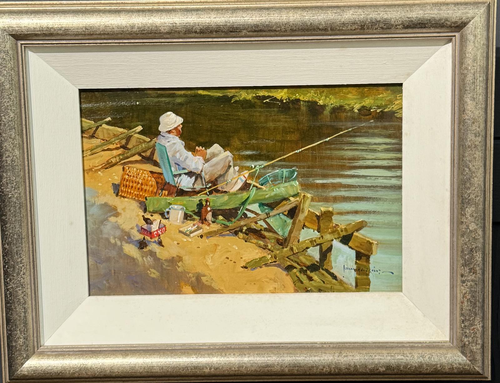 Oil on Board " A Bit of a catch" by John Haskins (1 of 6)