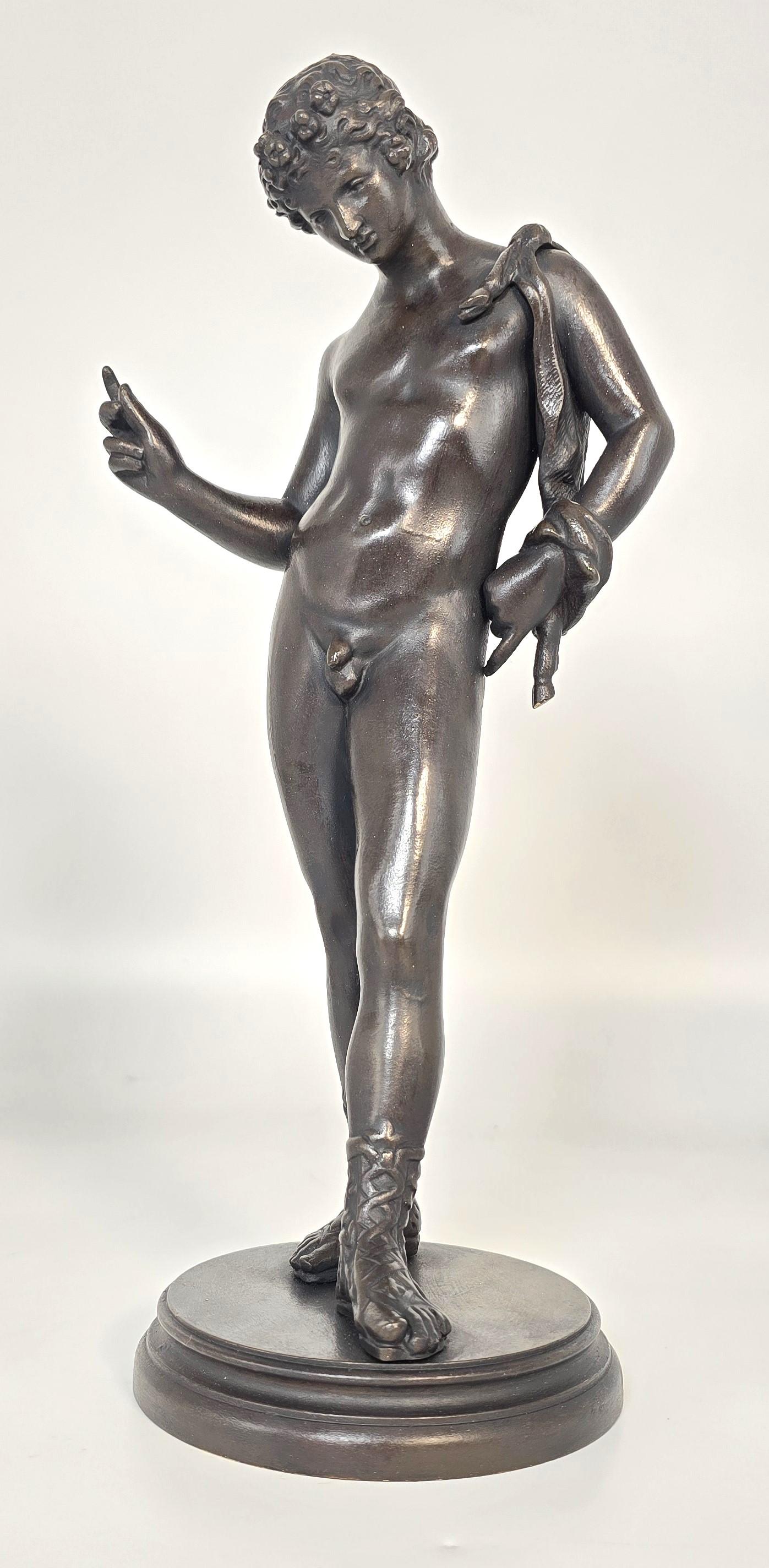Fine Grand Tour Bronze Study of Narcissus c.1890 (1 of 9)