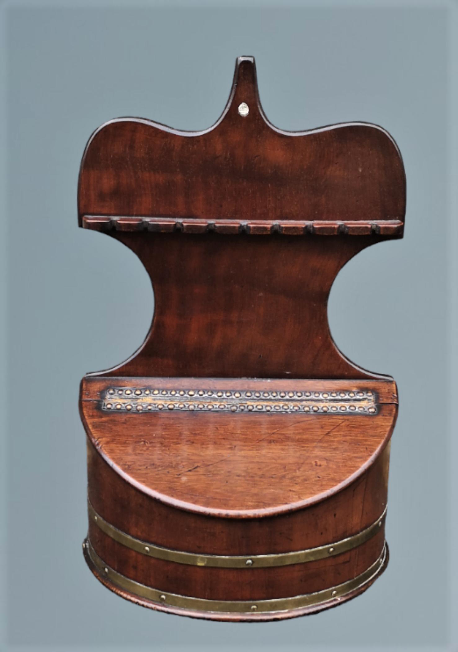 Georgian Mahogany and Brass Bound Spoon Rack (1 of 12)