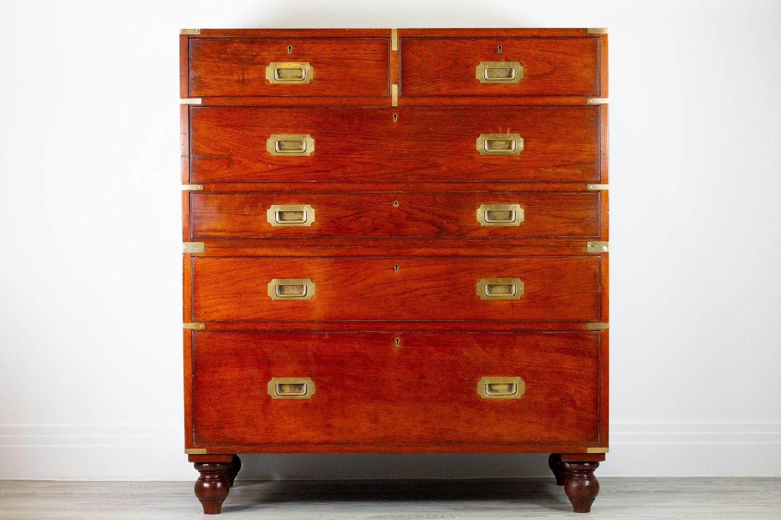 Teak Cavalry Campaign Chest Army & Navy C.S.L (1 of 20)