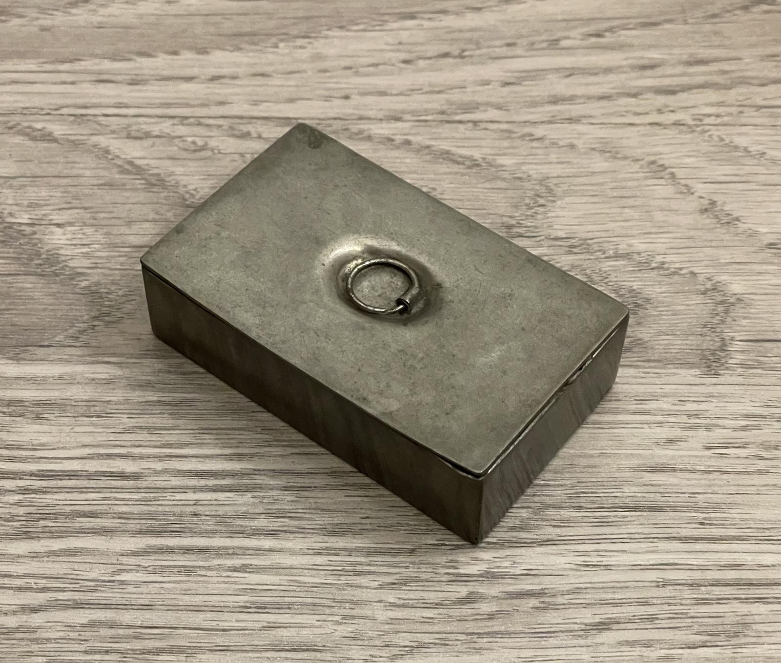 19th Century Pewter Snuff Box (1 of 5)