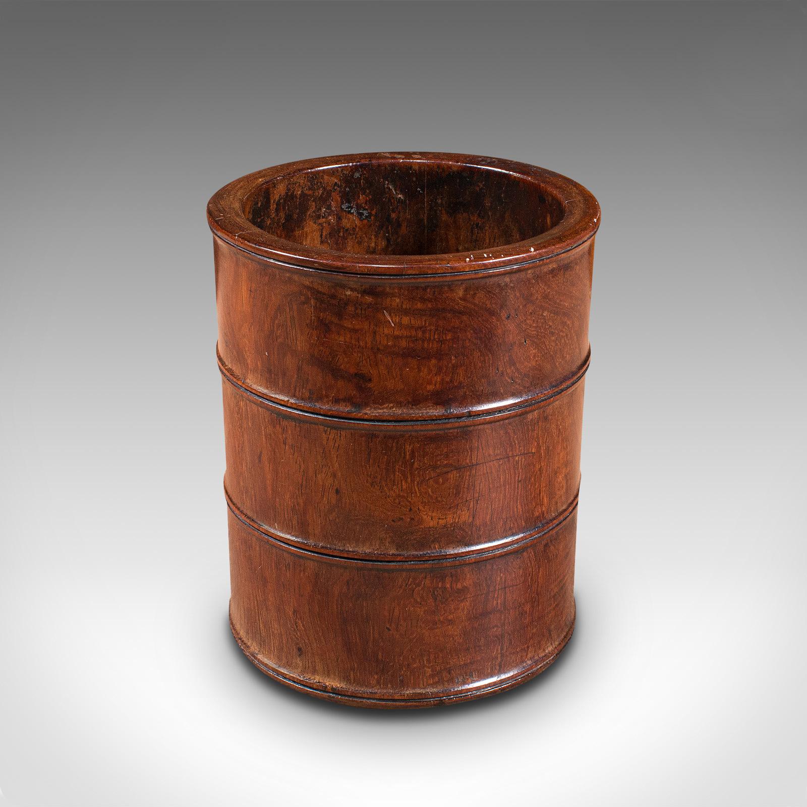 Small Antique Treen, English, Walnut, Artist's Brush Pot, Desk Tidy, Victorian (1 of 1) Small Antique Treen, English, Walnut, Artist's Brush Pot, Desk Tidy, Victorian (1 of 1)