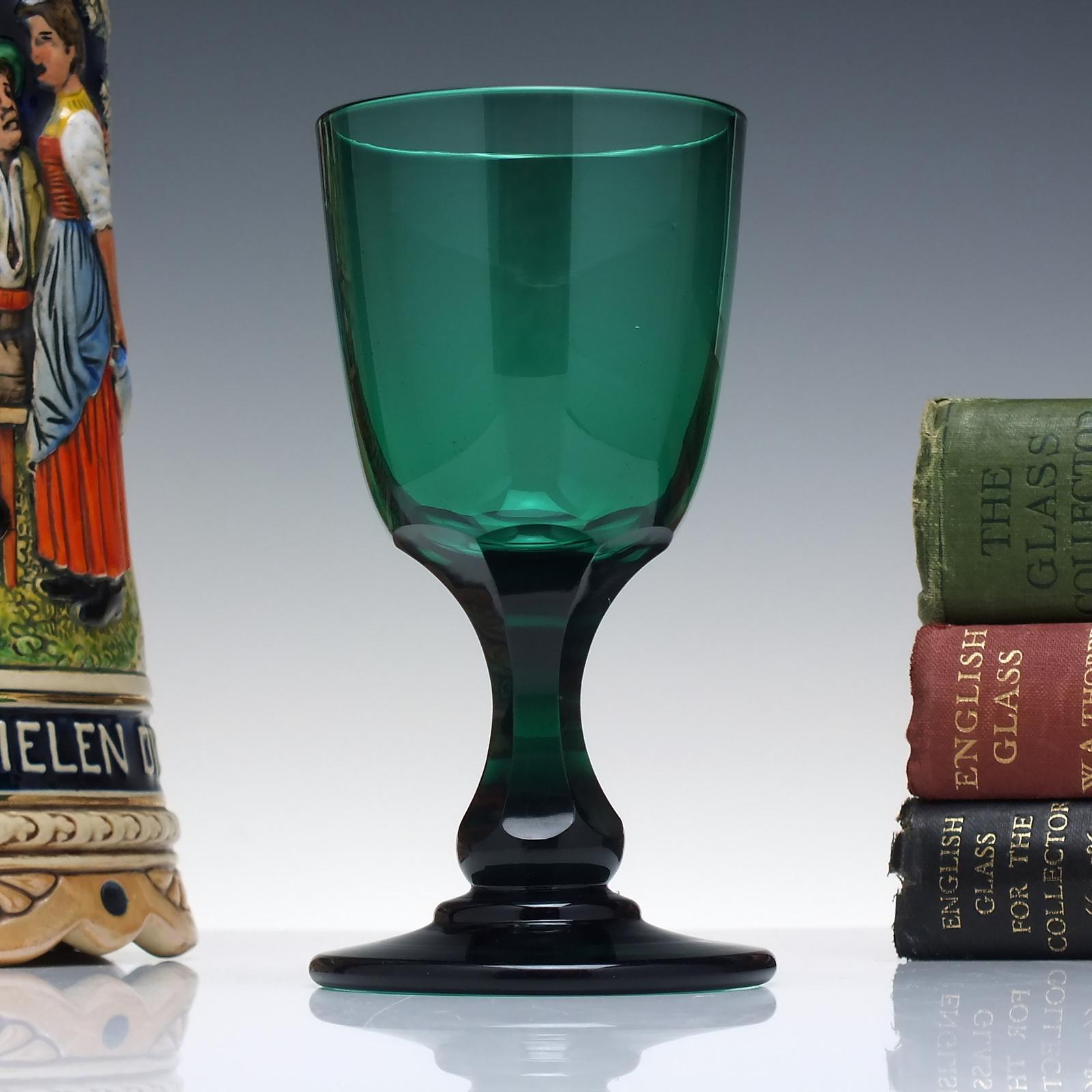 Georgian Green Wine Glass c.1820 (1 of 6) Georgian Green Wine Glass c.1820 (1 of 6)