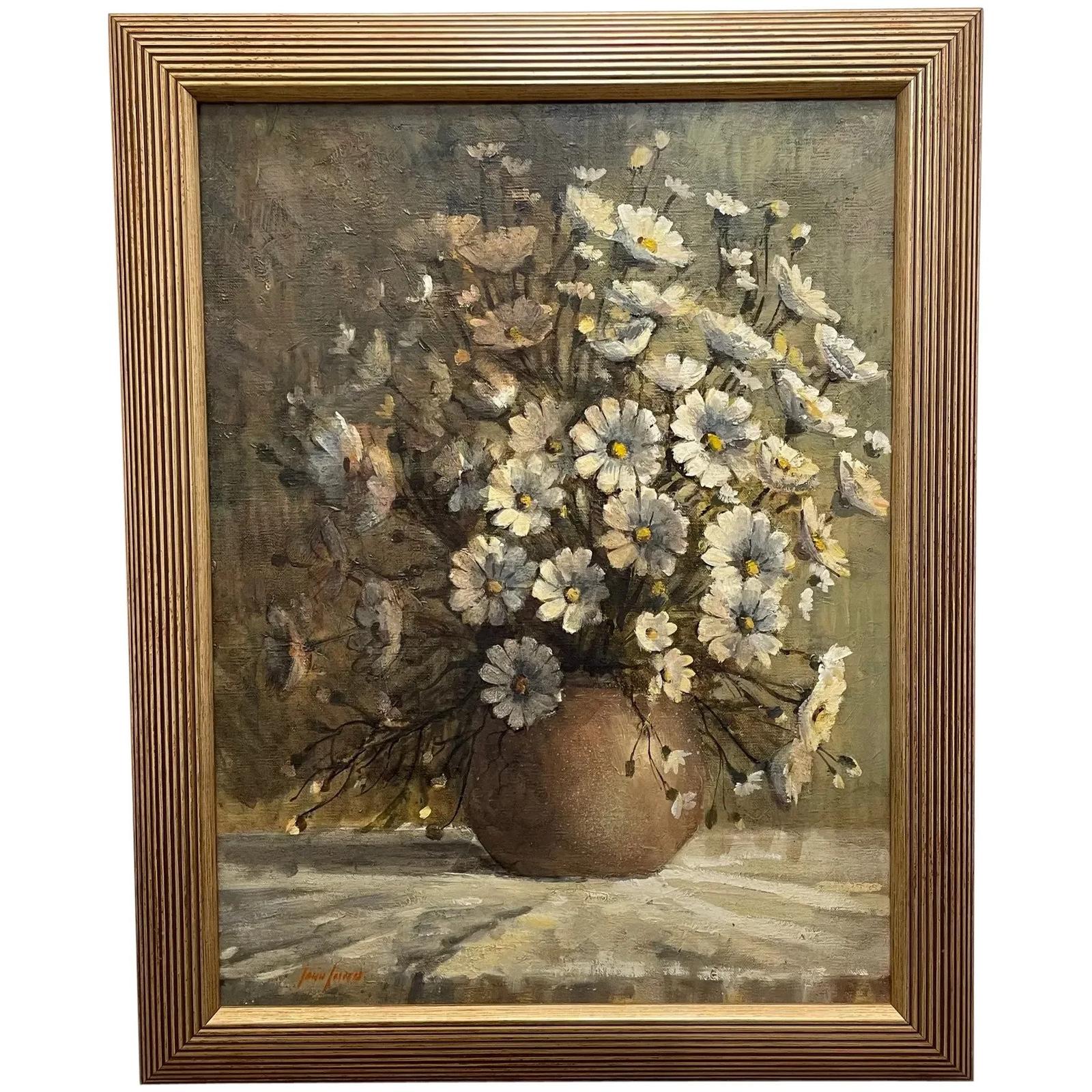 South African Still Life Oil Painting "Daisies" Flowers by John Smith (1 of 37) South African Still Life Oil Painting "Daisies" Flowers by John Smith (1 of 37)