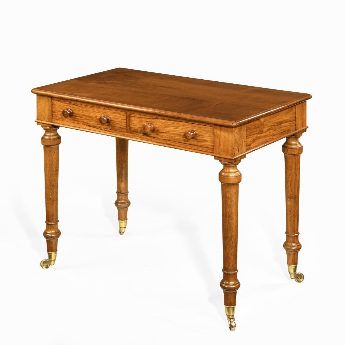 Victorian free-standing walnut writing table by Holland and Sons (1 of 9) Victorian free-standing walnut writing table by Holland and Sons (1 of 9)