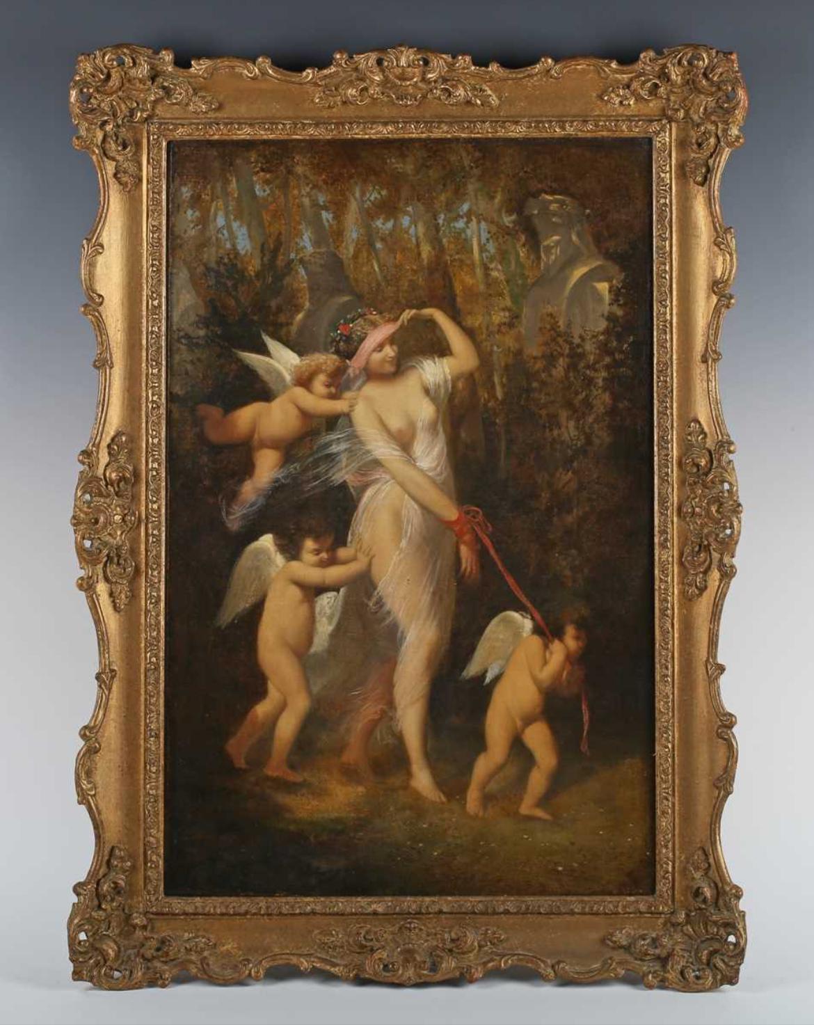 Painting- Antique Oil Painting by Jean Baptiste Isabey  Famous French Artist 1765 to 1856 (1 of 3)