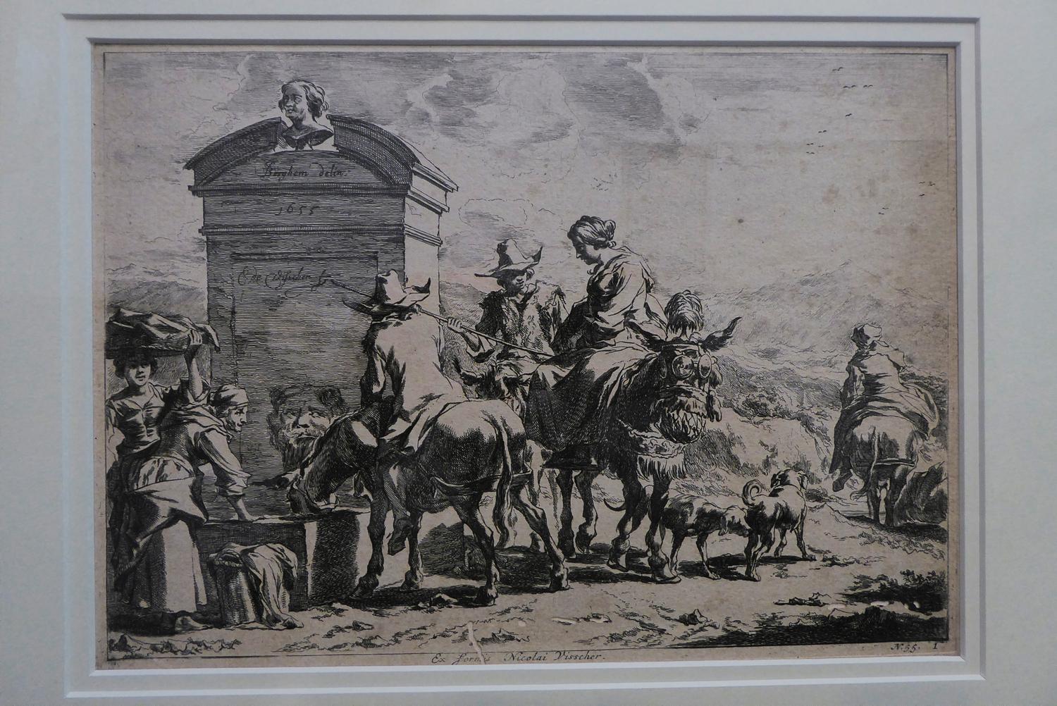 17th Century Engraving - Nicolai Visscher After Nicolaes Berchem (1 of 1) 17th Century Engraving - Nicolai Visscher After Nicolaes Berchem (1 of 1)