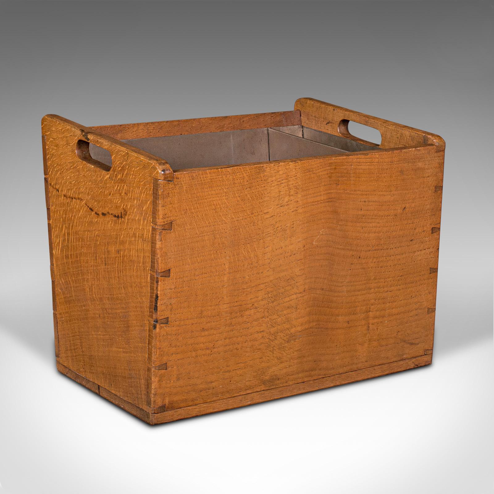 Large Antique Country House Fireside Store, English, Oak, Bin - Edwardian c.1910 (1 of 10)