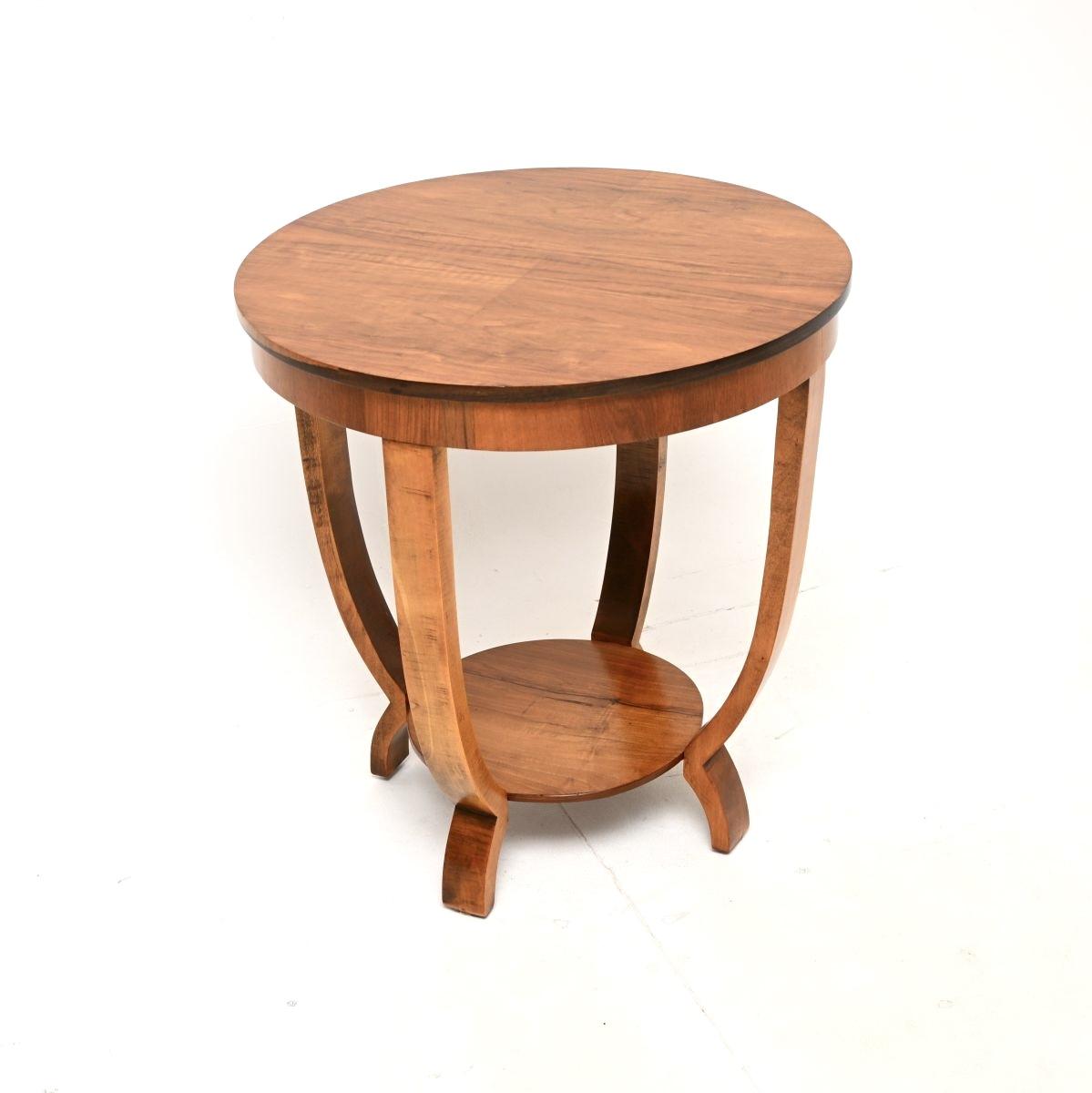 Art Deco Figured Walnut Occasional Side / Coffee Table (1 of 6) Art Deco Figured Walnut Occasional Side / Coffee Table (1 of 6)