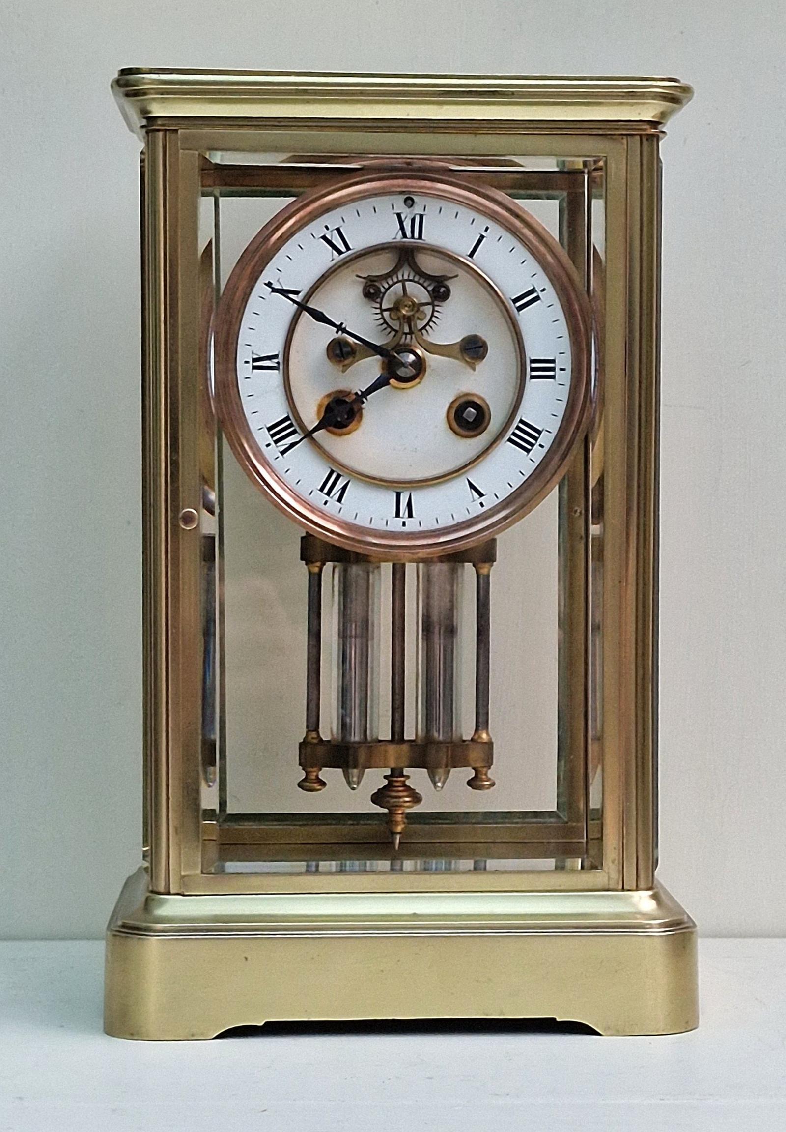 Four Glass Mantel Clock (1 of 6) Four Glass Mantel Clock (1 of 6)