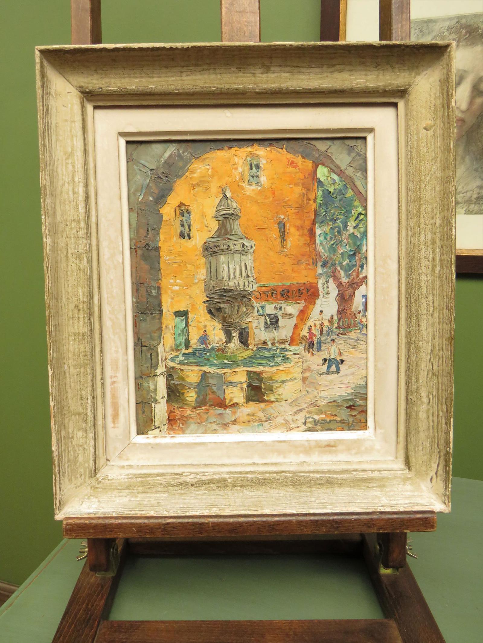 Small Vintage Colourful Continental Framed Impressionist Oil on Board - Signed (1 of 15) Small Vintage Colourful Continental Framed Impressionist Oil on Board - Signed (1 of 15)