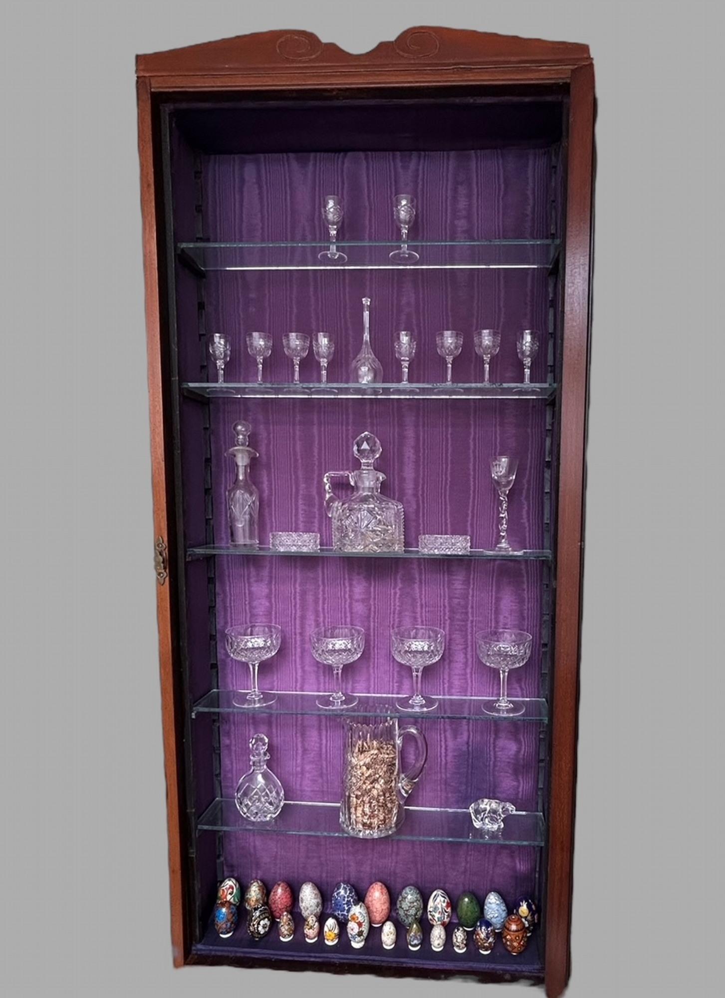 A Wall Hanging Cabinet with Glass Shelving (1 of 6)