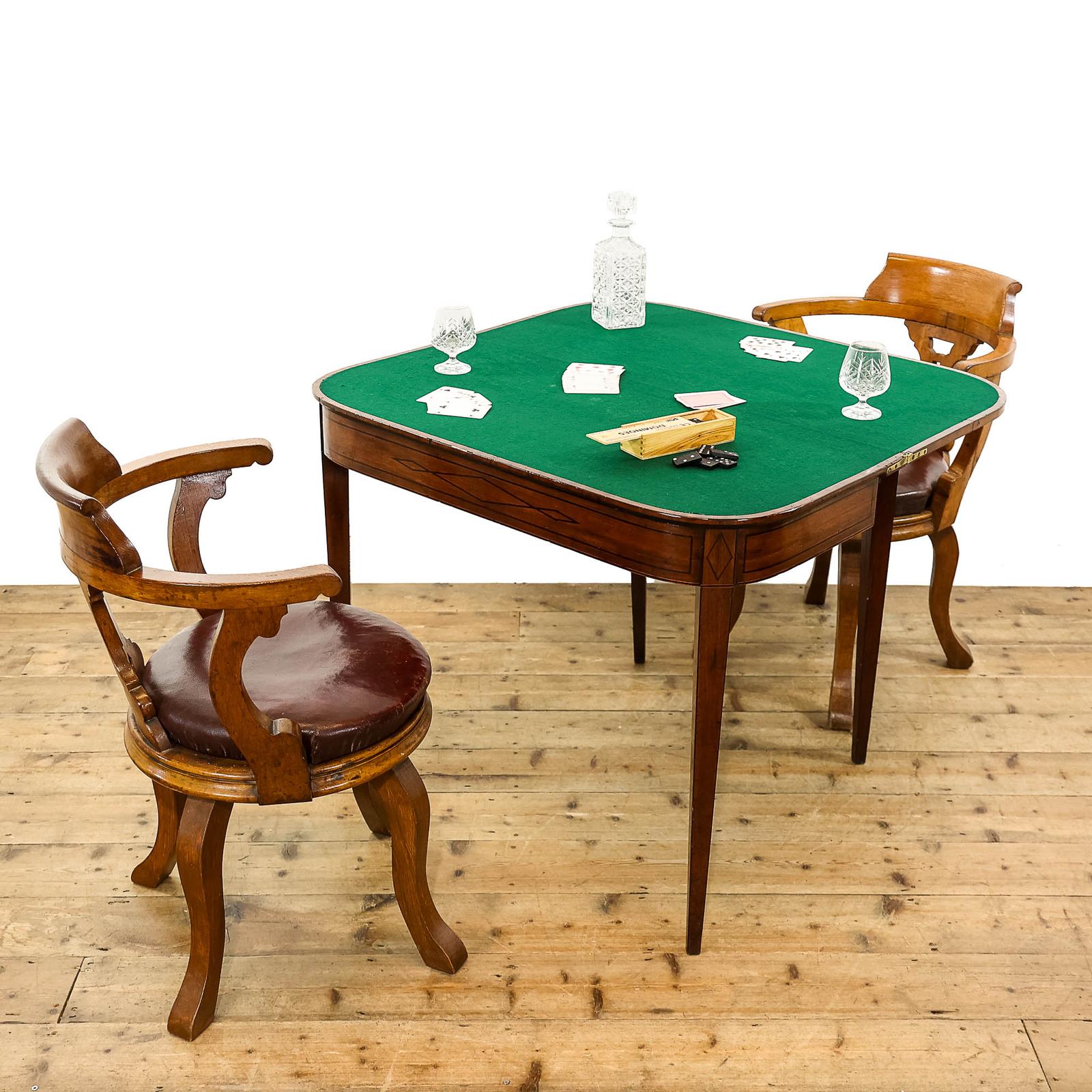 Antique Regency Mahogany Foldover Card Table (1 of 14)