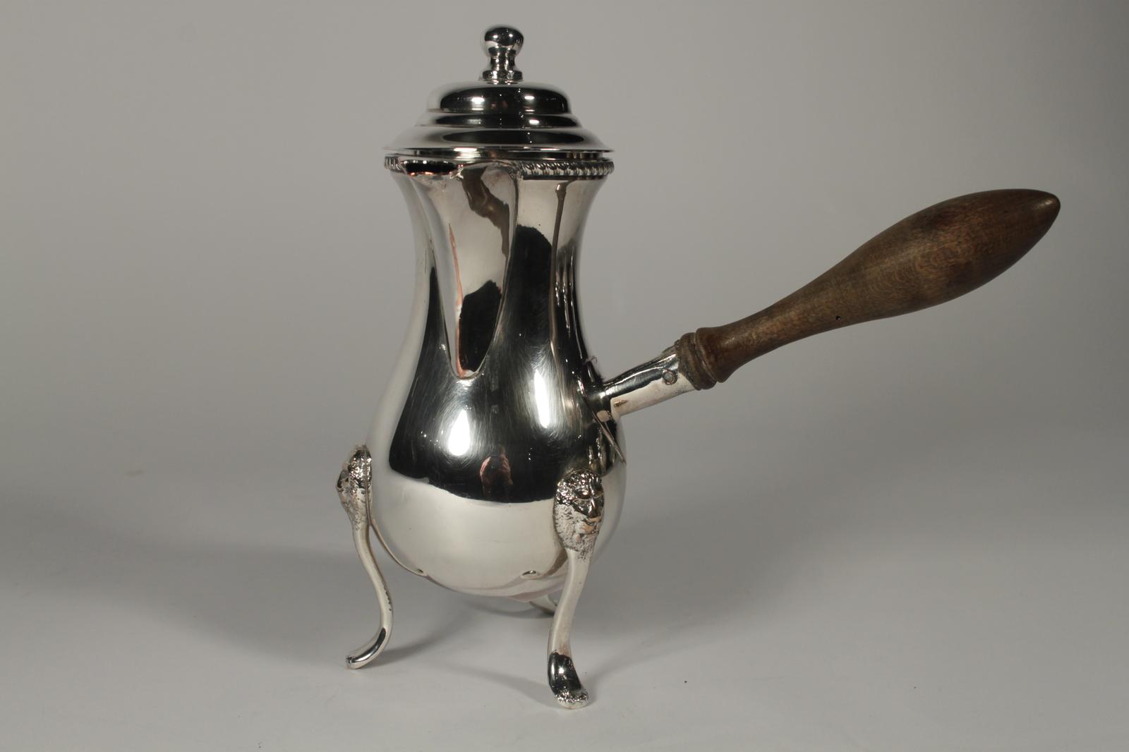 18th Century Style Silver Plate Hot Chocolate / Coffee Pot (1 of 3)
