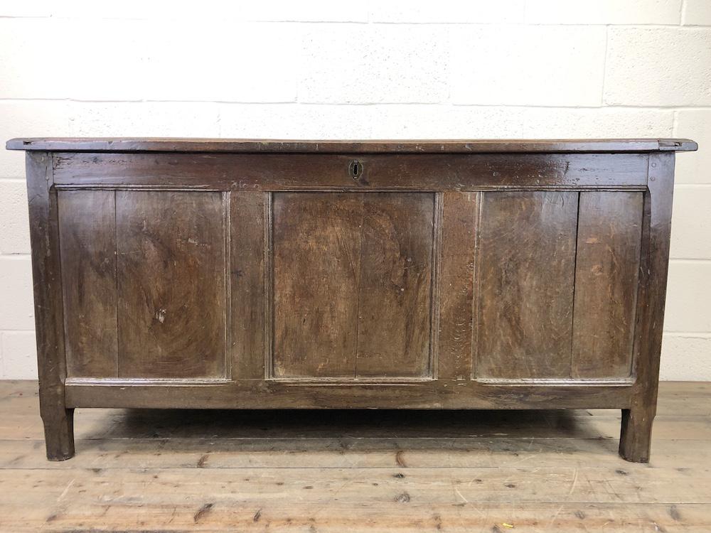 Antique 18th Century Oak Coffer with Three Panel Front (1 of 19) Antique 18th Century Oak Coffer with Three Panel Front (1 of 19)