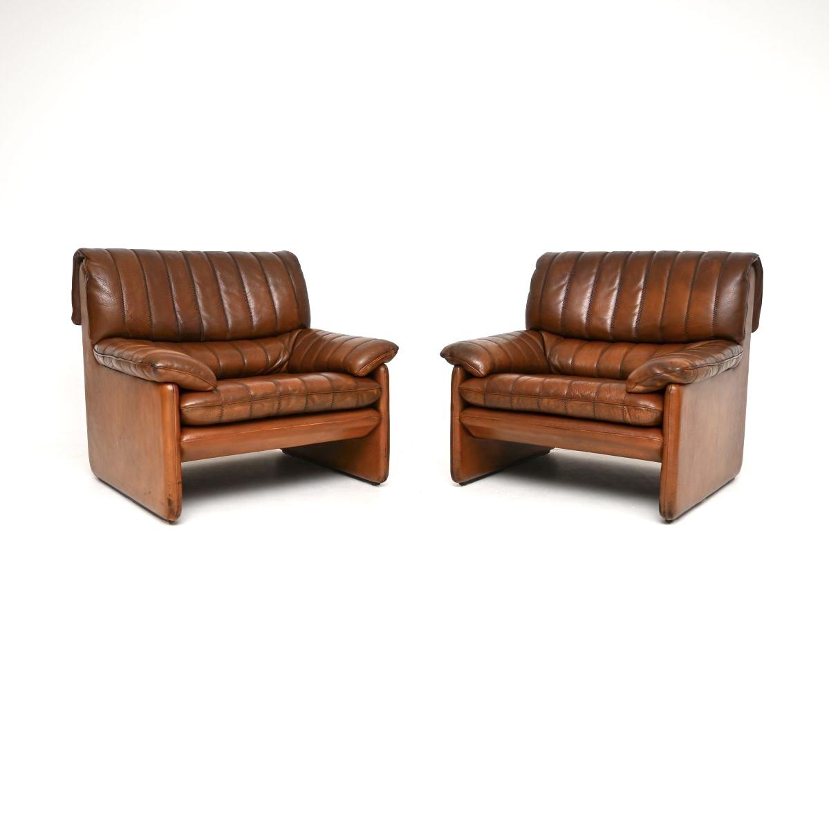 Pair of Vintage Leather DS 86 Armchairs by De Sede (1 of 10) Pair of Vintage Leather DS 86 Armchairs by De Sede (1 of 10)
