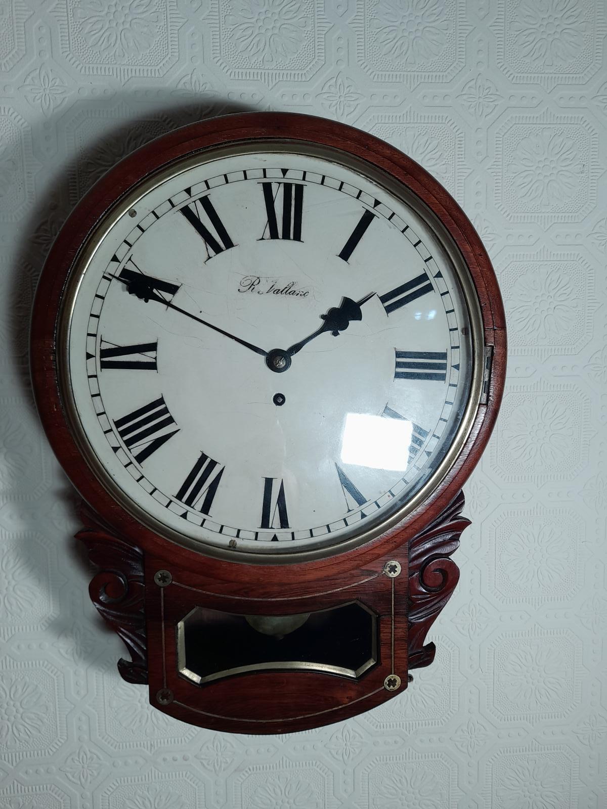 Mahogany Fusee Drop-Dial Clock (1 of 5)