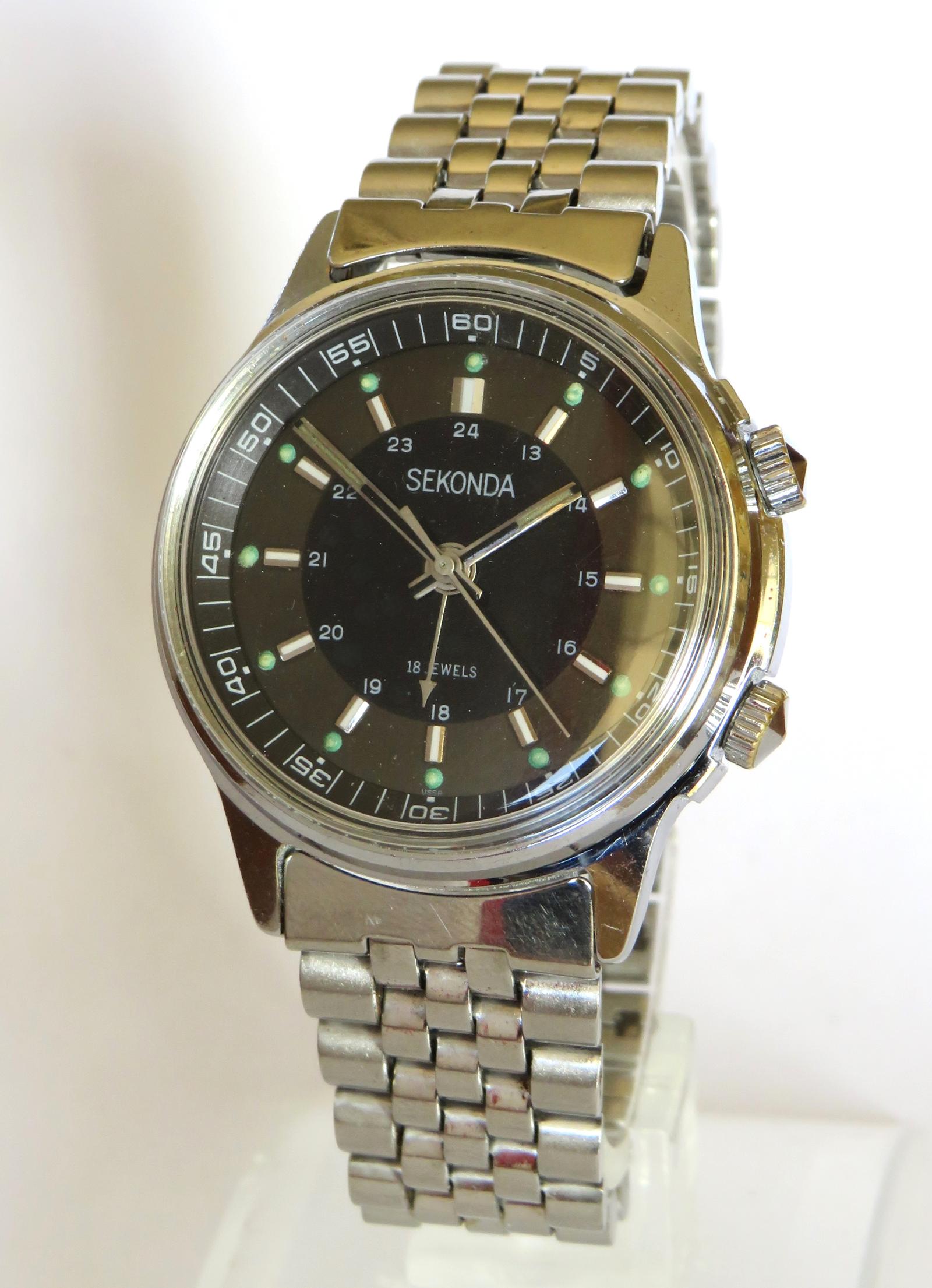 Watch : Gents Sekonda Alarm Wrist Watch (1 of 5) Watch : Gents Sekonda Alarm Wrist Watch (1 of 5)