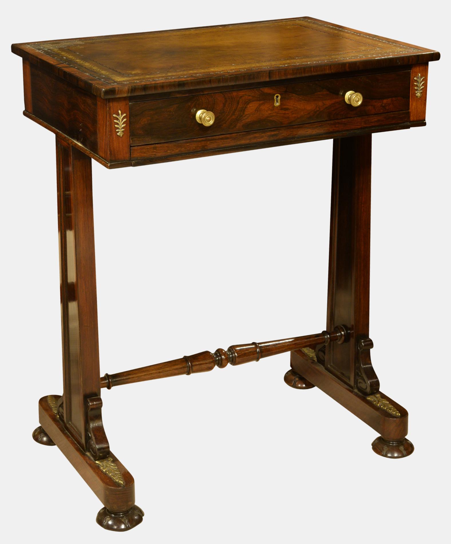 Small Regency Rosewood Writing Table (1 of 1) Small Regency Rosewood Writing Table (1 of 1)