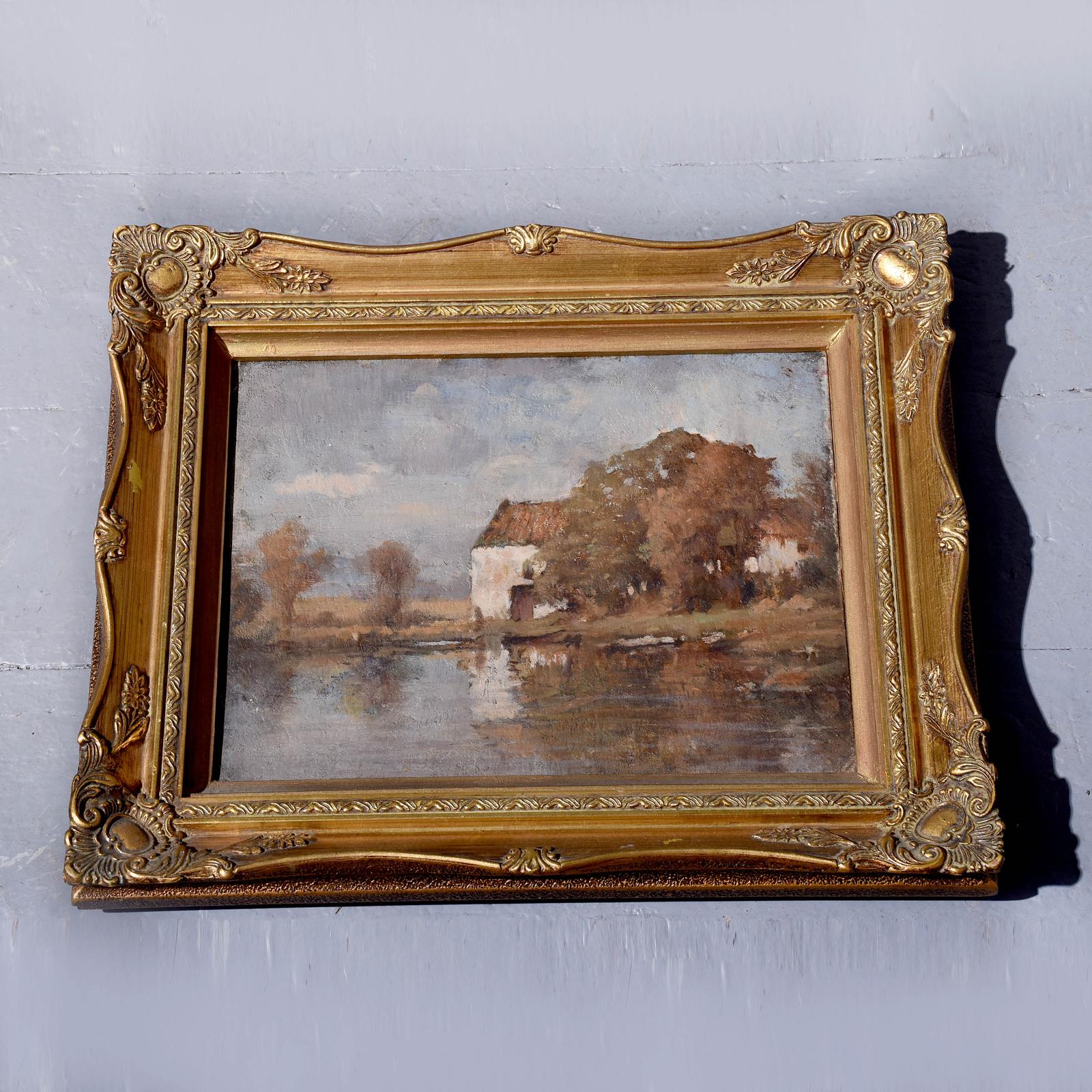 Gilt Framed Original Oil Painting of The East Mill Stirling by James Christie Prowett (1 of 5) Gilt Framed Original Oil Painting of The East Mill Stirling by James Christie Prowett (1 of 5)