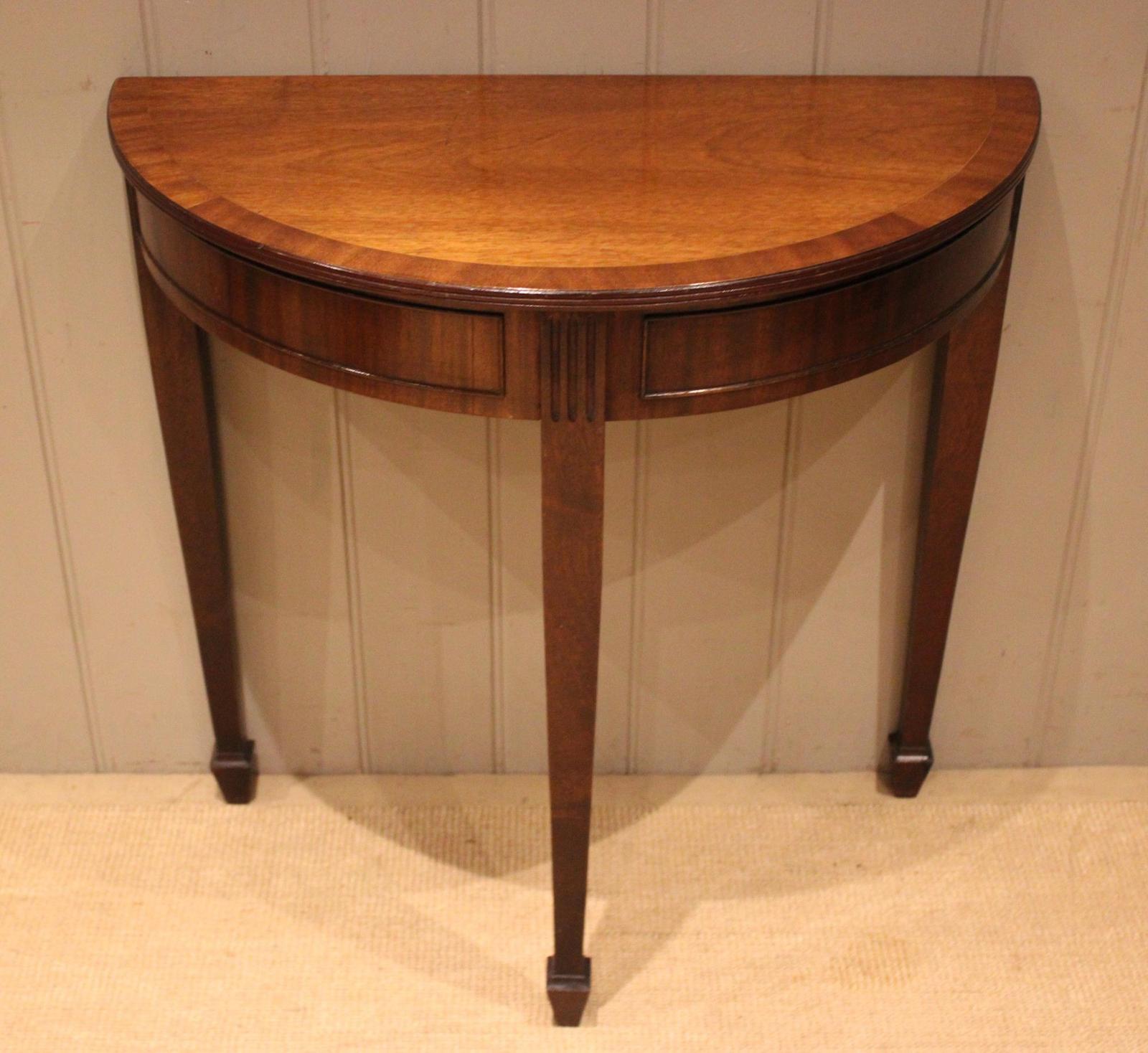 Mahogany Demi Lune Side Table (1 of 12) Mahogany Demi Lune Side Table (1 of 12)