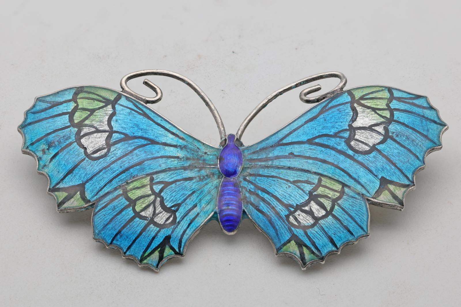 Vintage Silver and Enamel Butterfly Brooch J Atkins (1 of 3) Vintage Silver and Enamel Butterfly Brooch J Atkins (1 of 3)