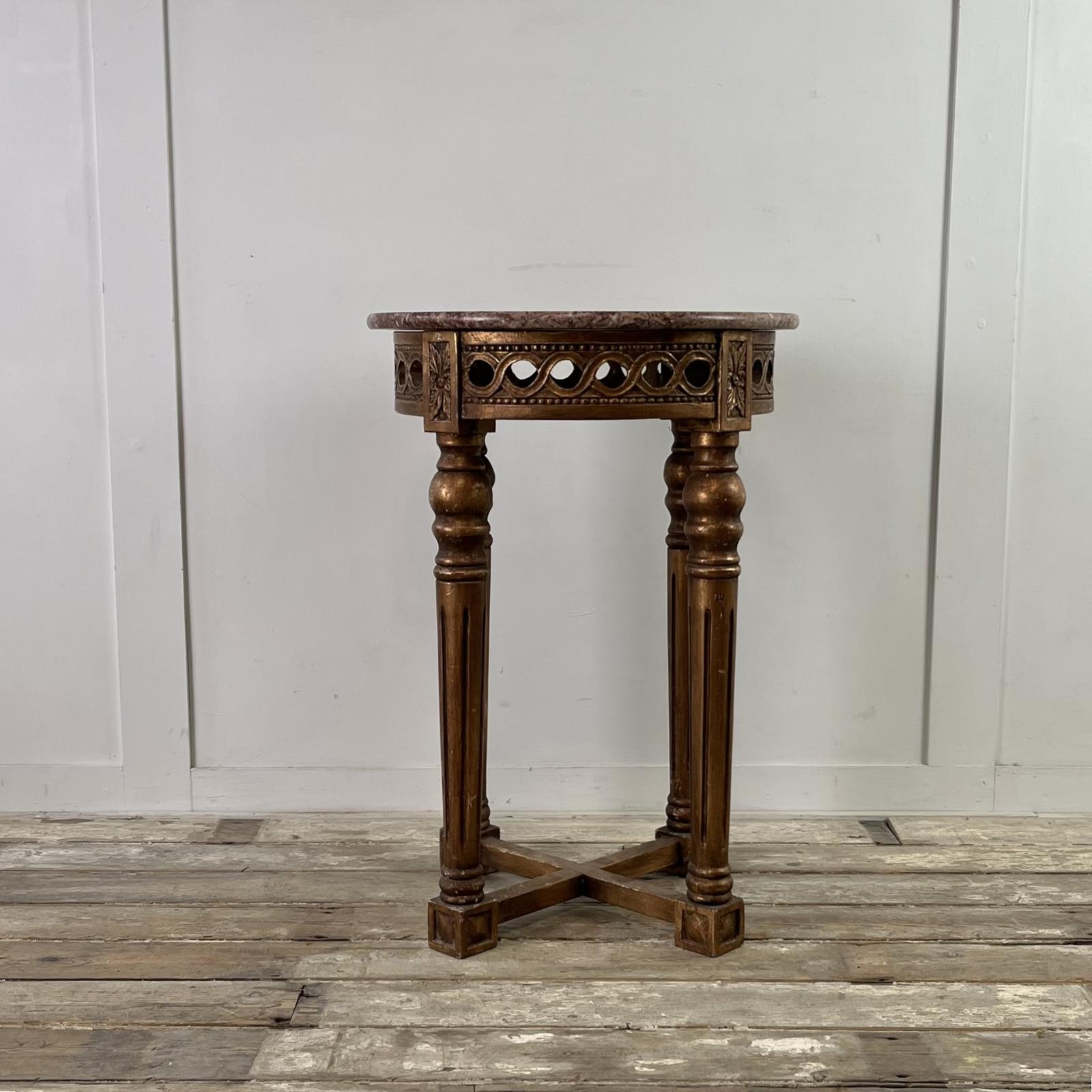 Early 20th Century Giltwood Side Table (1 of 13)