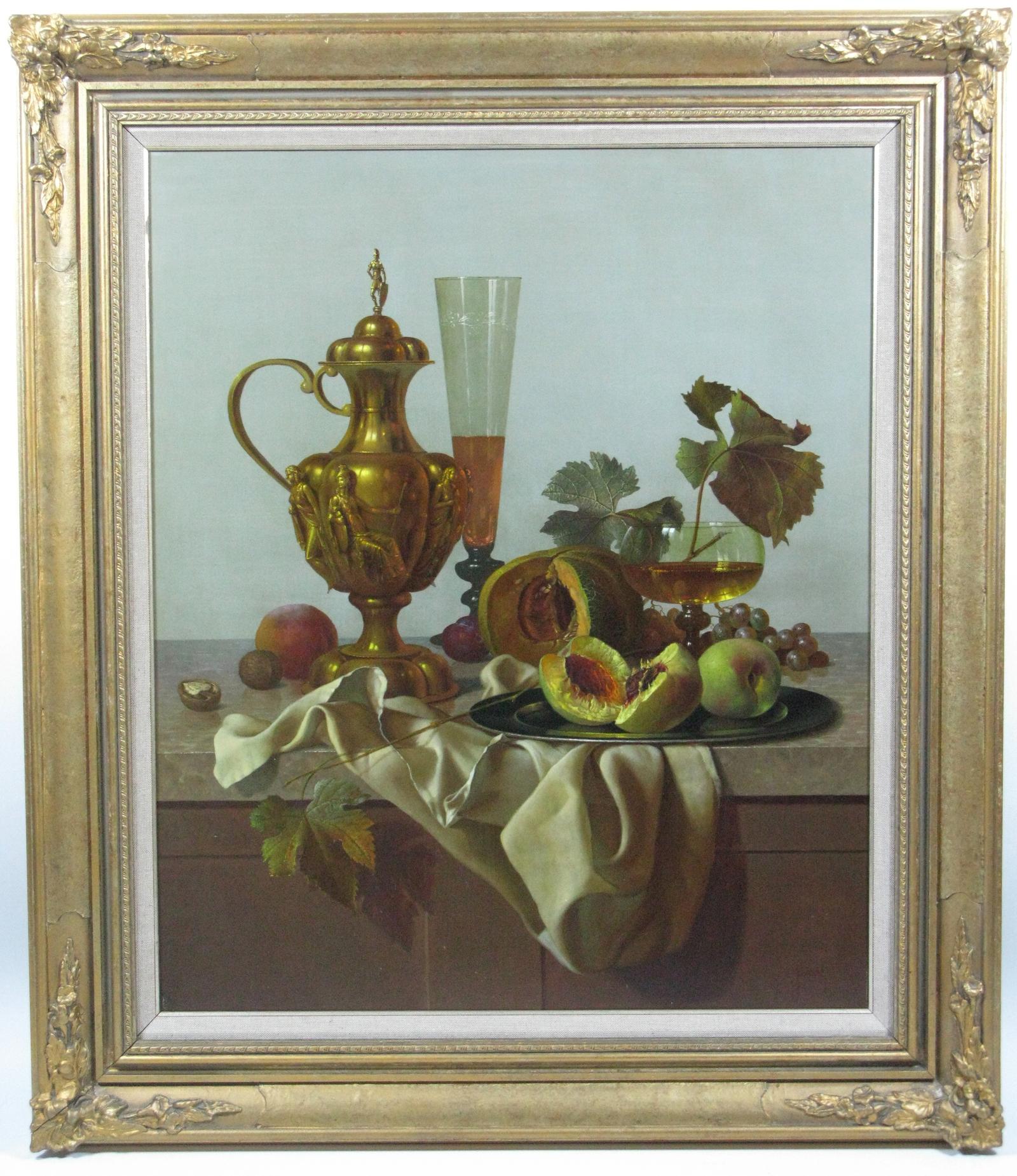 Andreas Gyula Bubarnik (Hungarian 1936-2010) Large Still Life Oil (1 of 5)