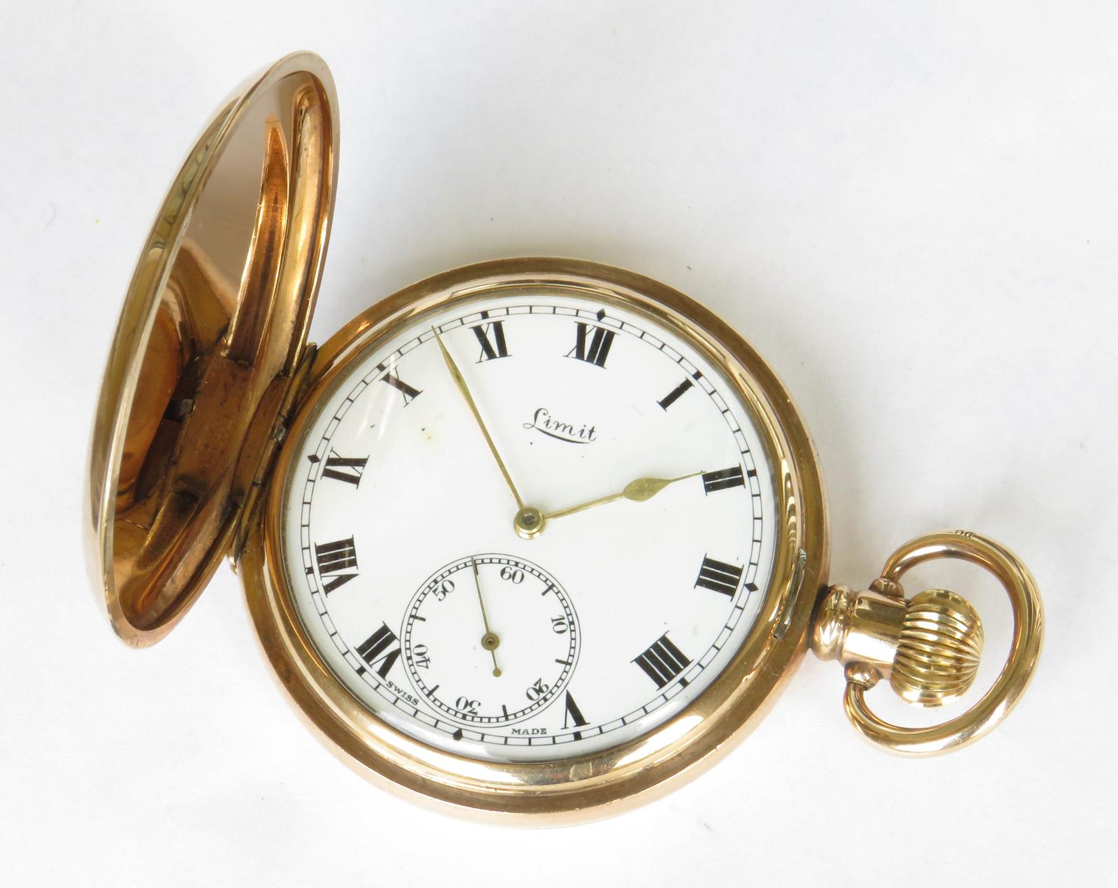 Pocket Watch : 1930s Limit Full Hunter Pocket Watch (1 of 6)