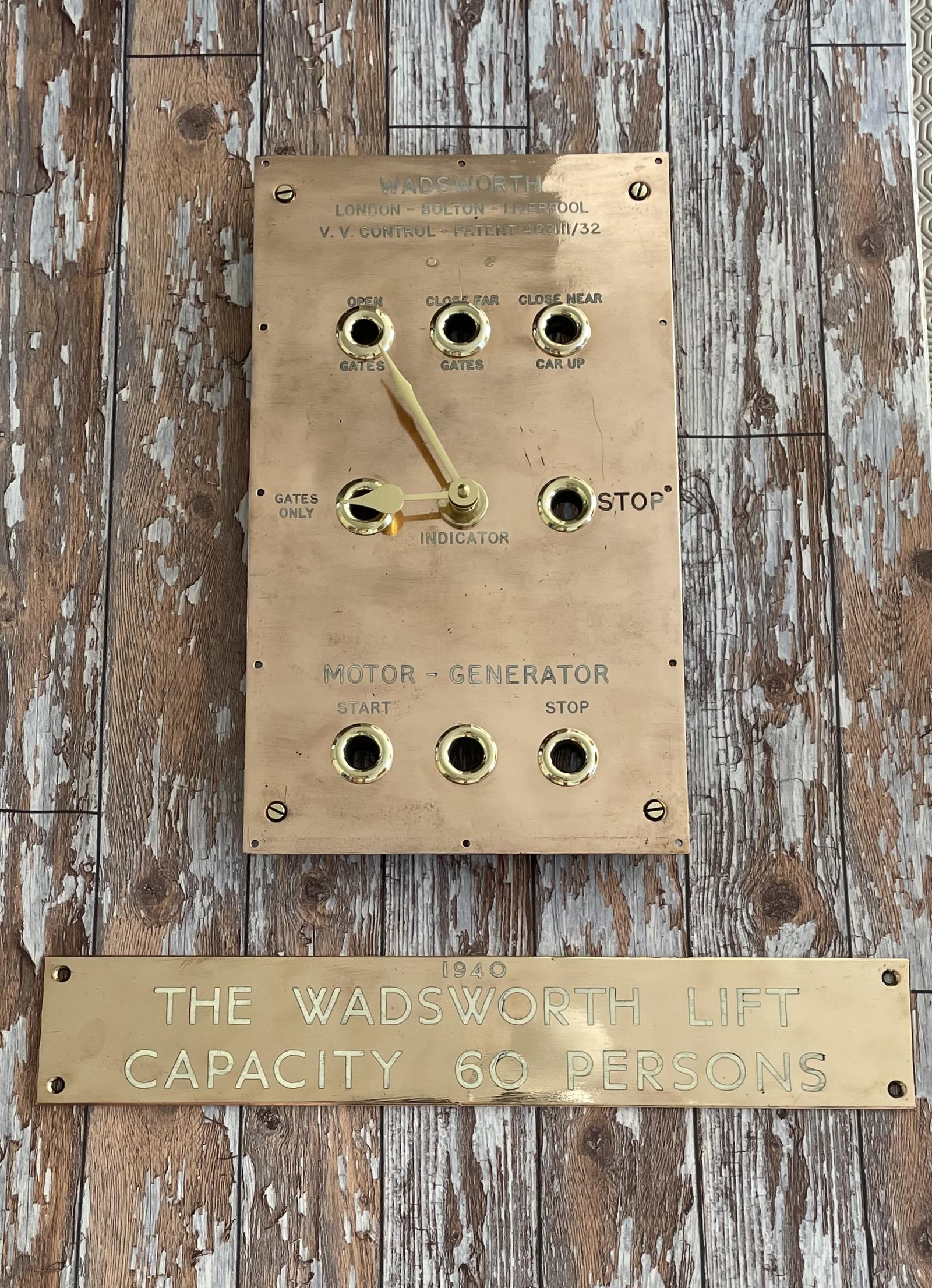 “Wadsworth” Bolton Bronze Lift Control Panel (1 of 7)